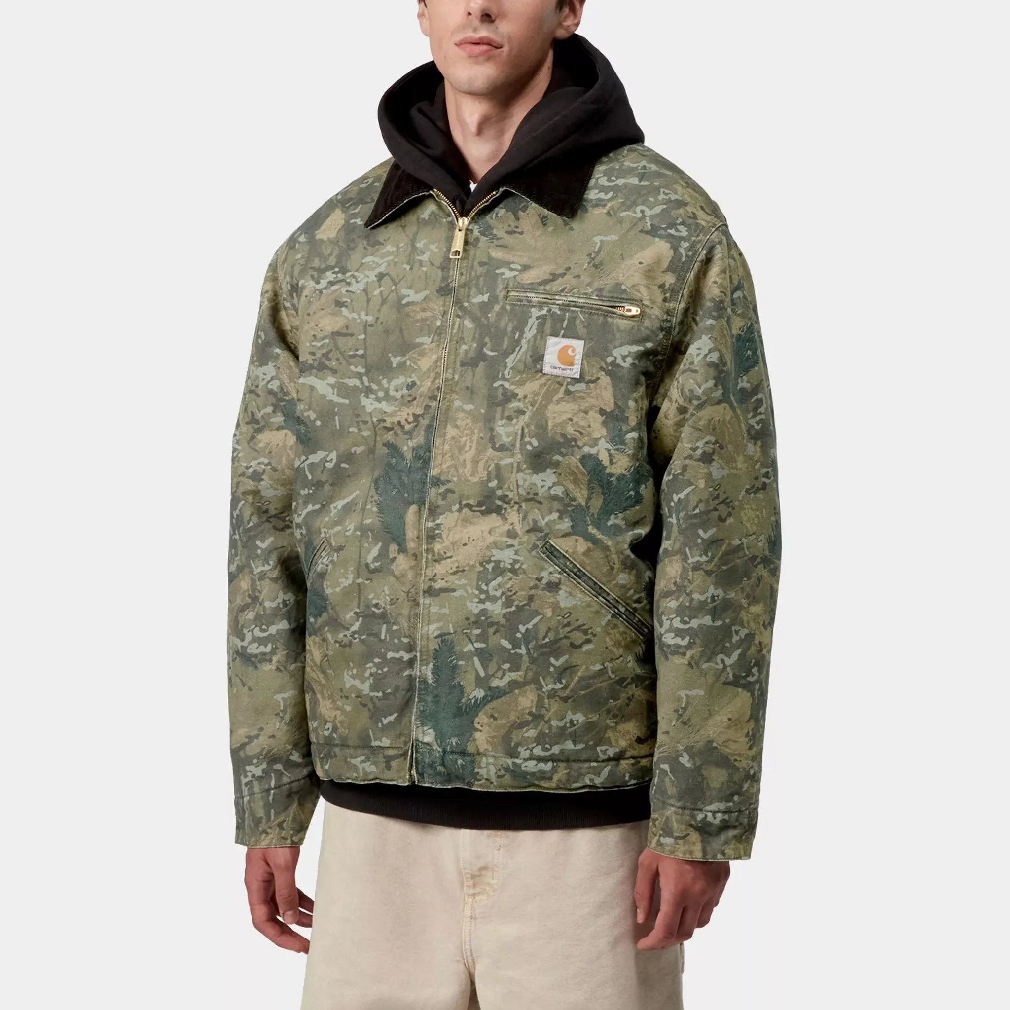 OG Detroit Jacket - Camo Combi, Green / Black, Stone Washed - Image 4