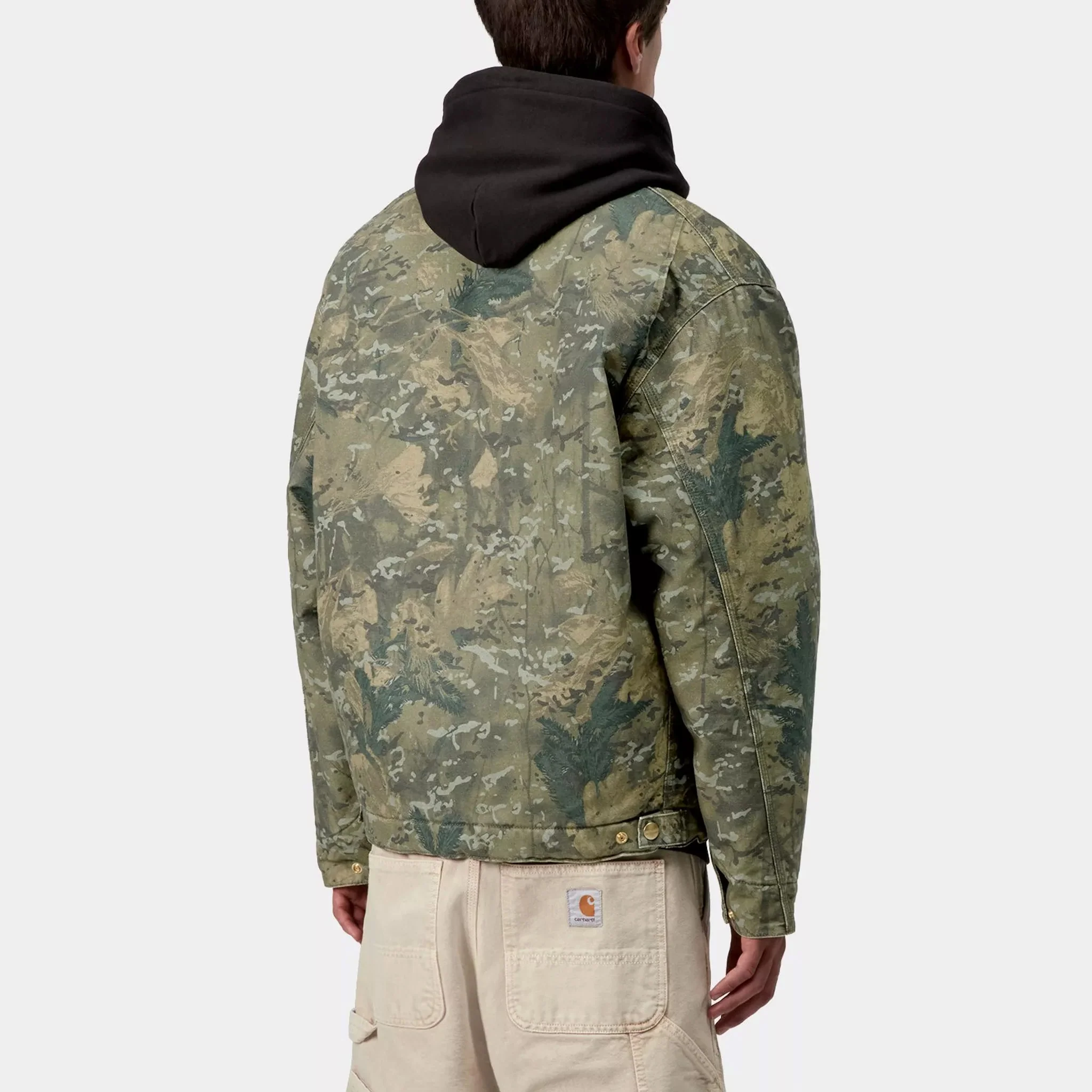 OG Detroit Jacket - Camo Combi, Green / Black, Stone Washed - Image 5