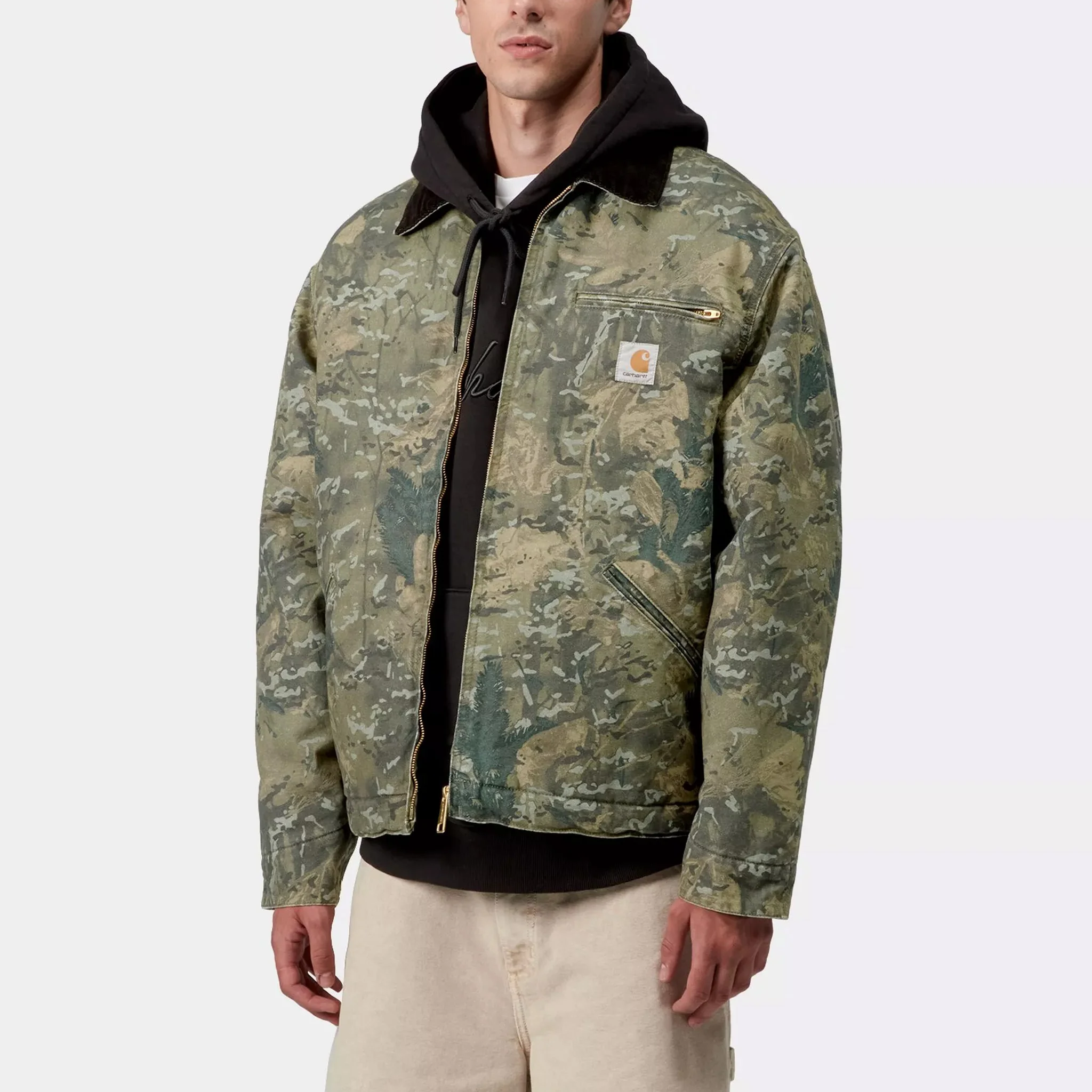 OG Detroit Jacket - Camo Combi, Green / Black, Stone Washed - Image 6