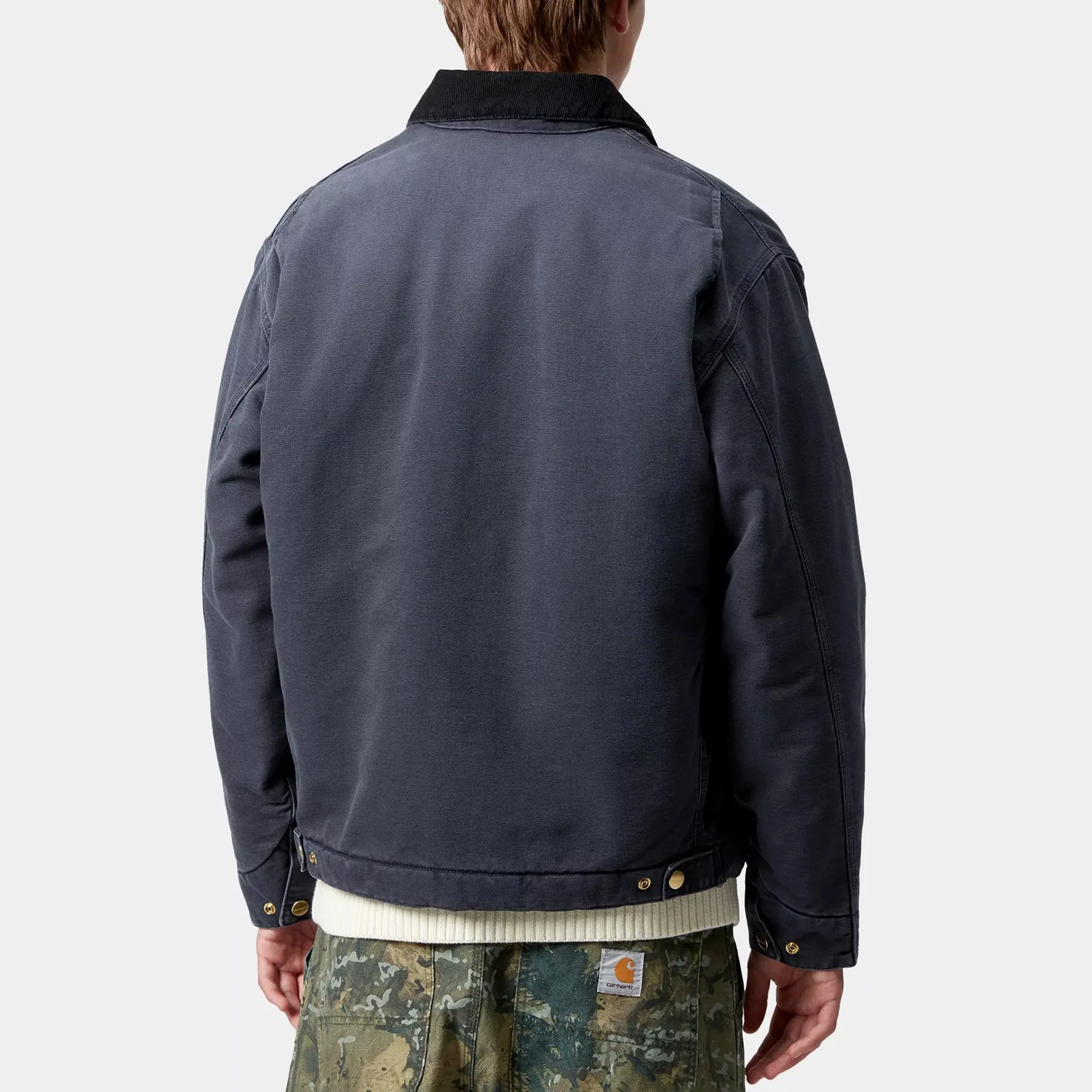 OG Detroit Jacket - Dark Navy / Black (Stone Canvas) - Image 5