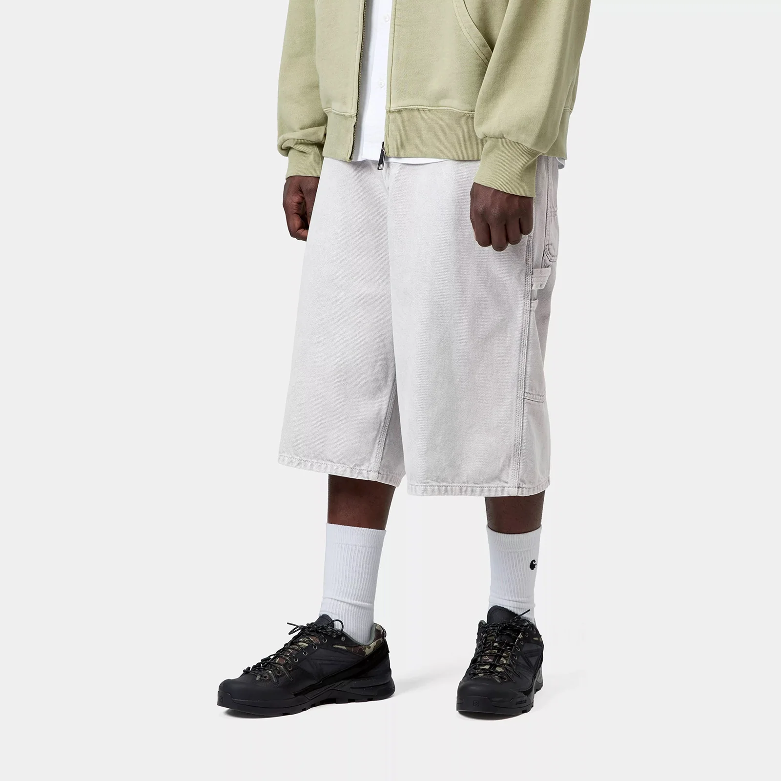 OG Single Knee Short - Black (Chalk Wash) - Image 5