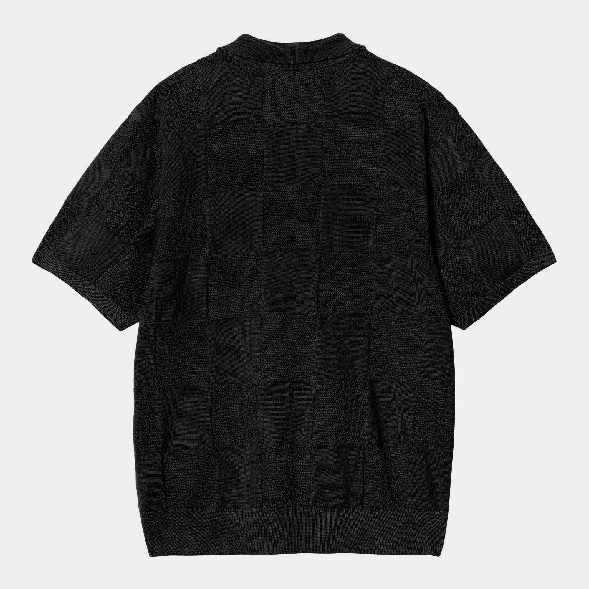 S/S Checker Polo - Black - Image 2
