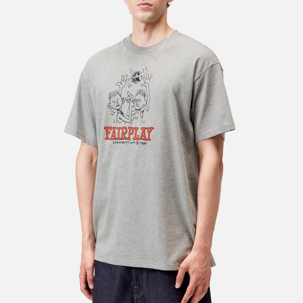 S/S Fairplay T-Shirt - Grey Heather - Image 3