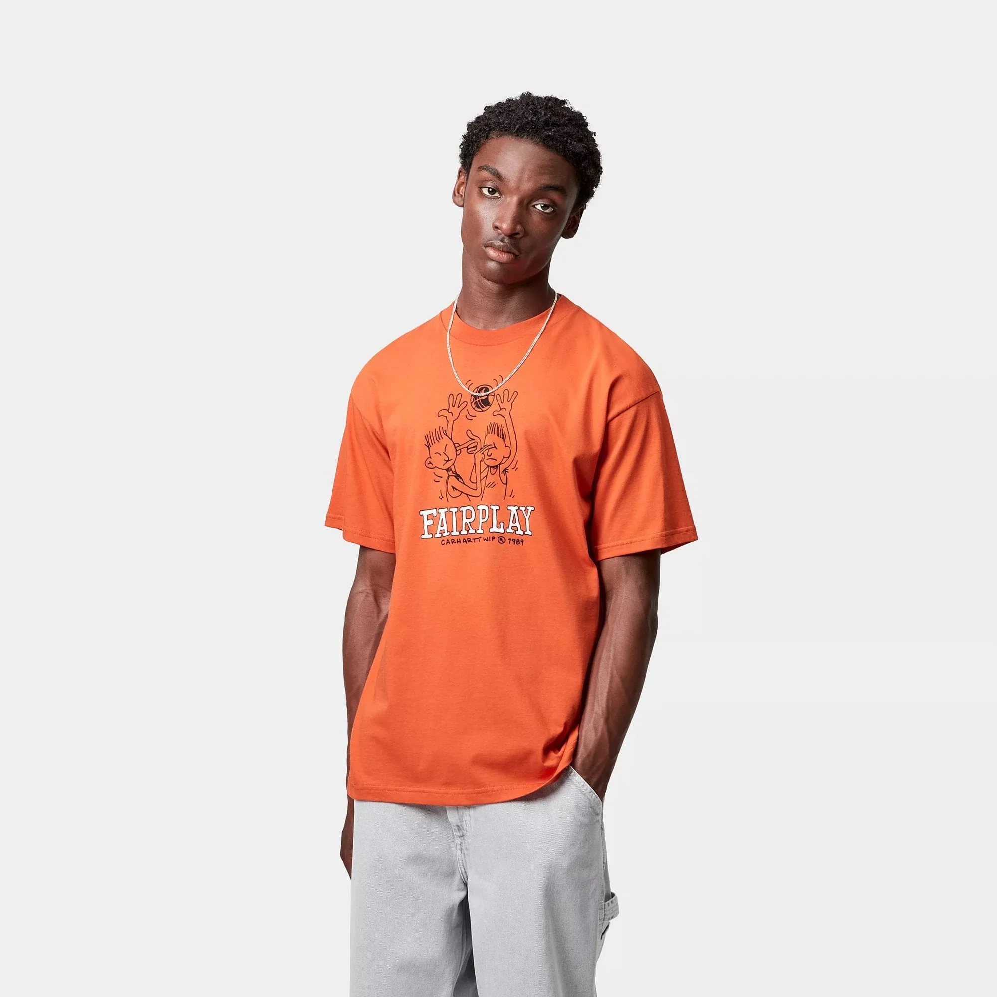 S/S Fairplay T-Shirt - Persimmon - Image 3