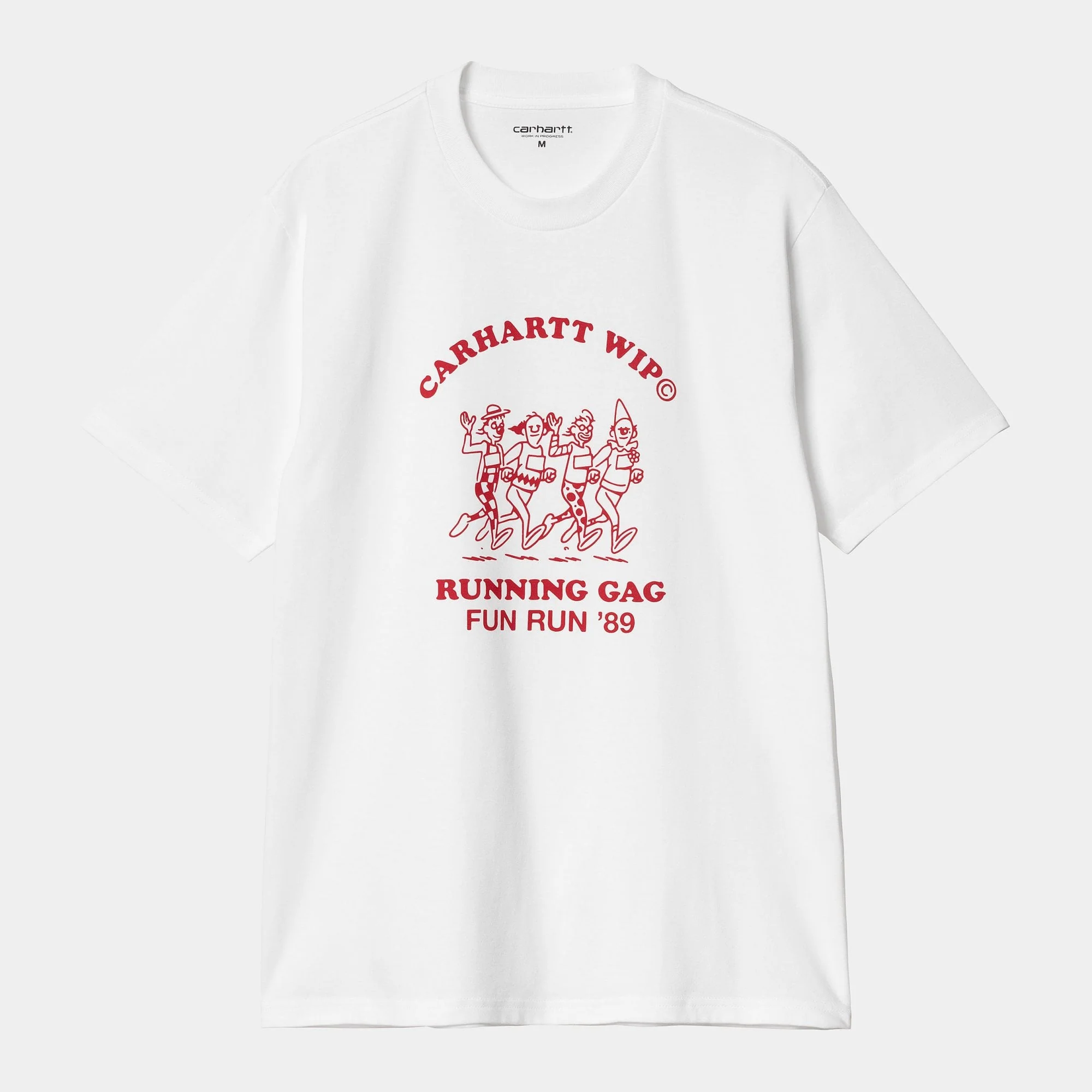 S/s Fun Run T-shirt - White / Red