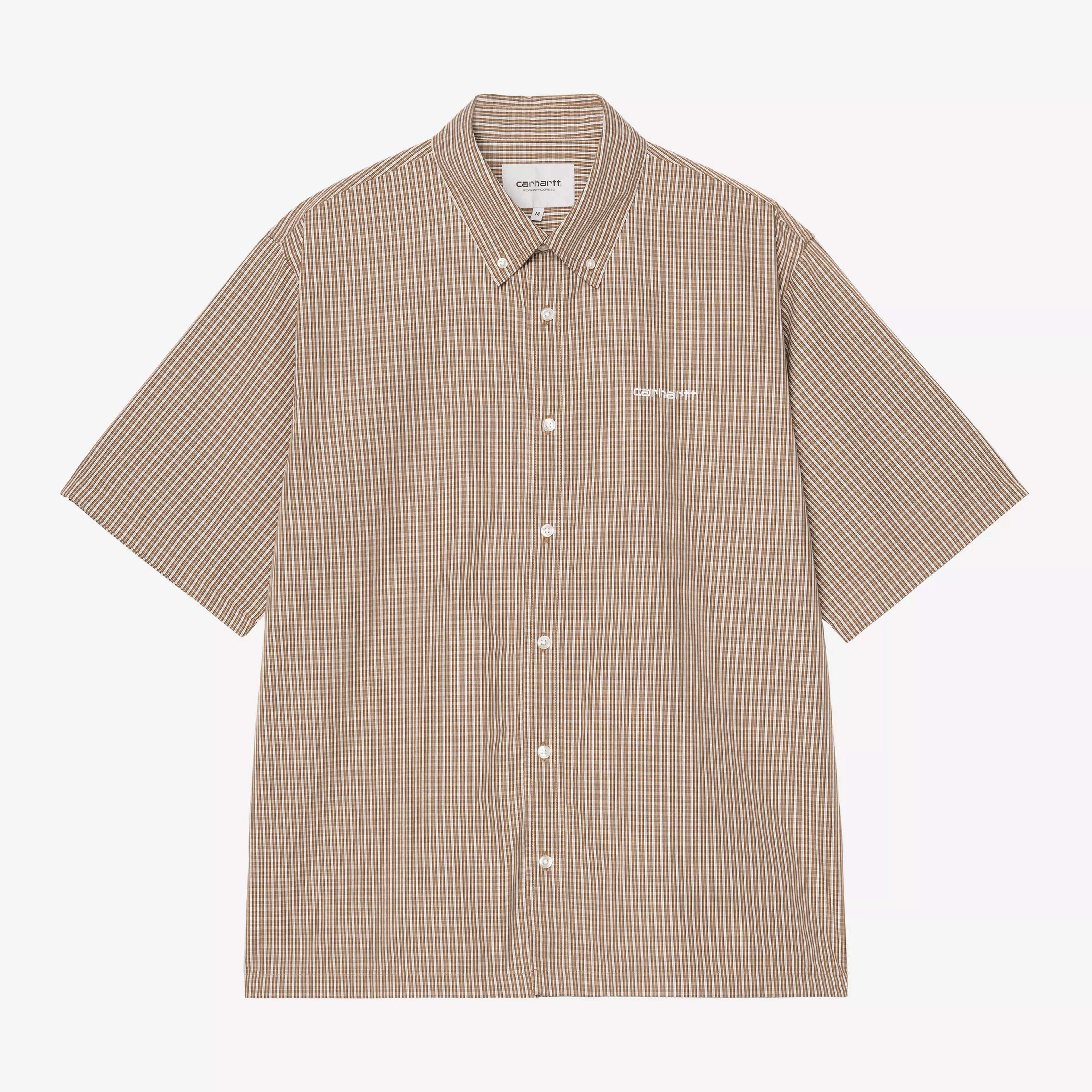S/S Groff Shirt - Groff Check, Hamilton Brown