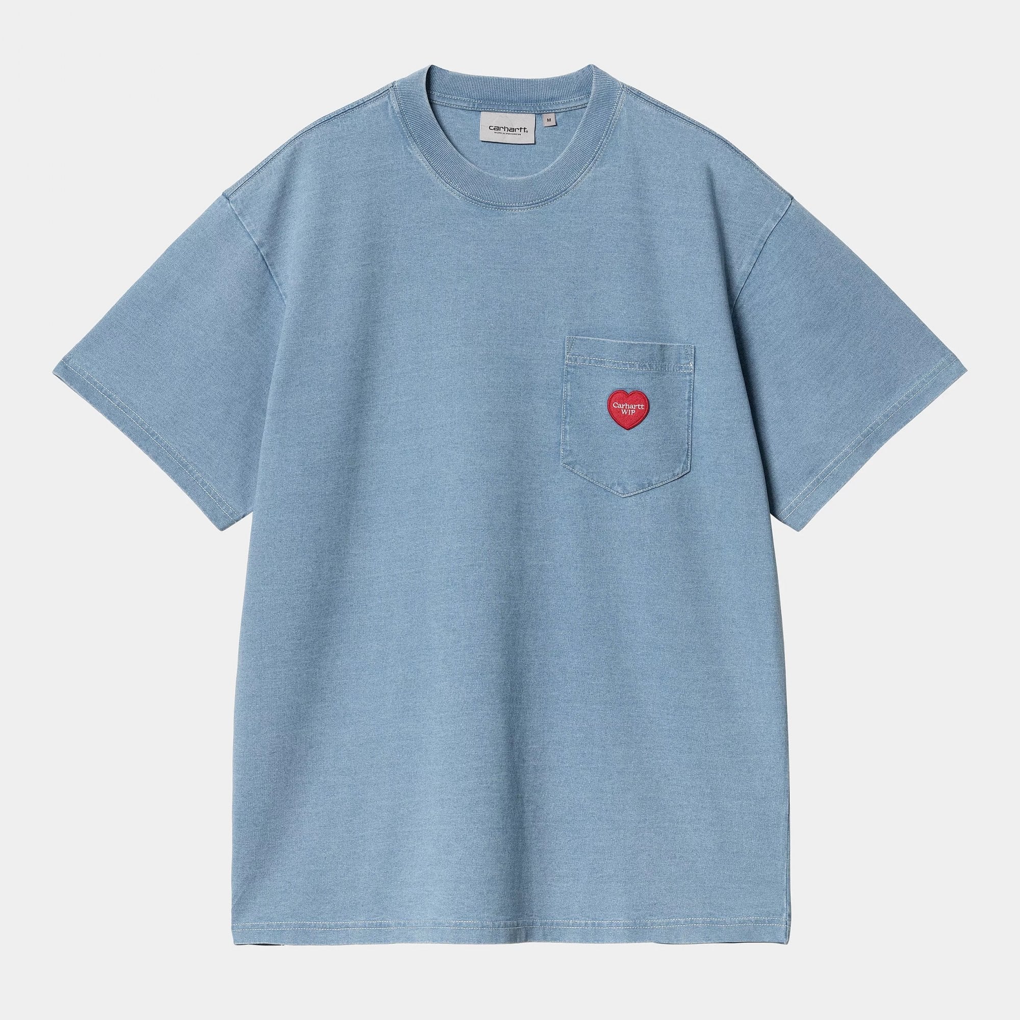 S/s Ingo Pocket T-shirt - Light Blue (garment dyed)