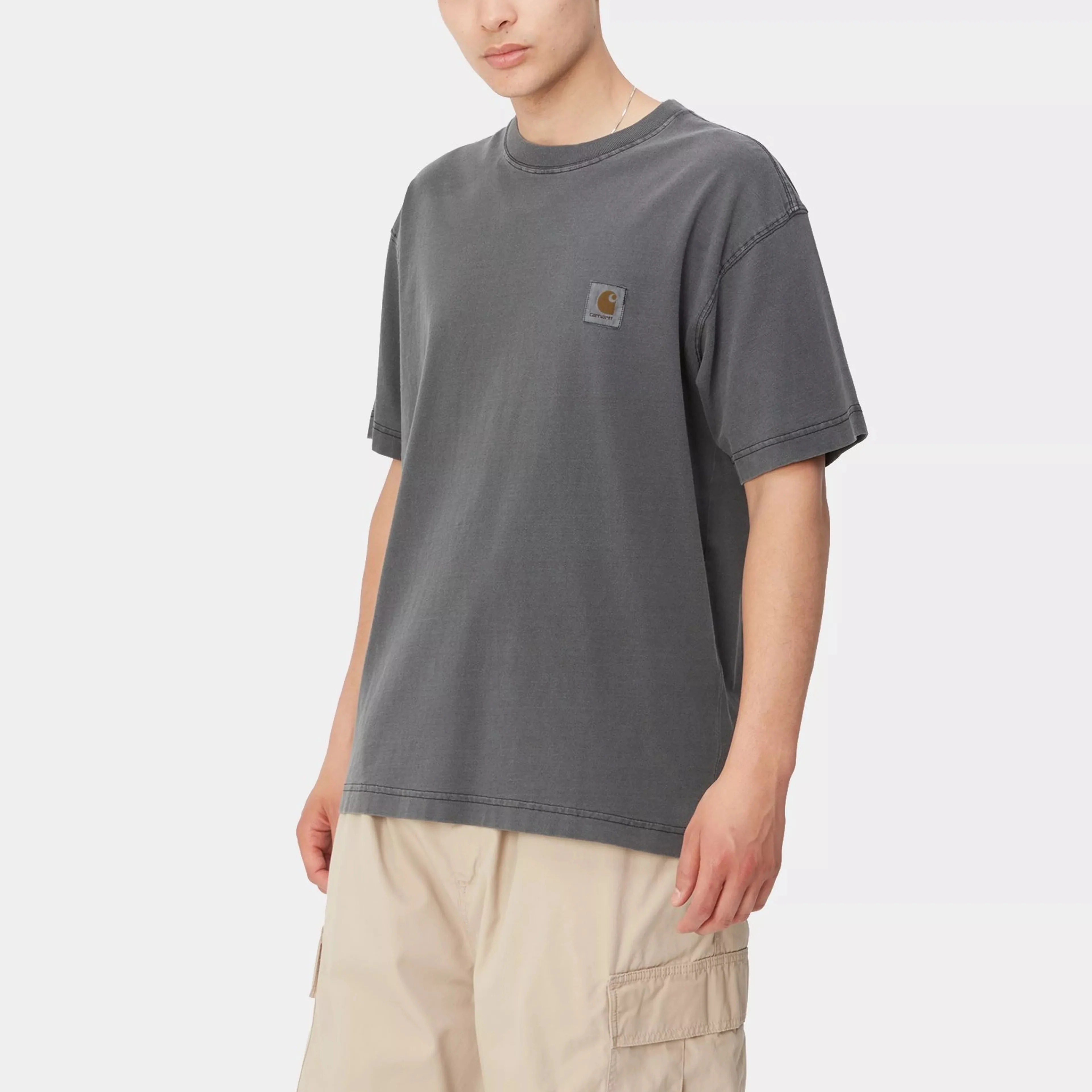 S/S Nelson T-Shirt Black garment dyed - Image 3