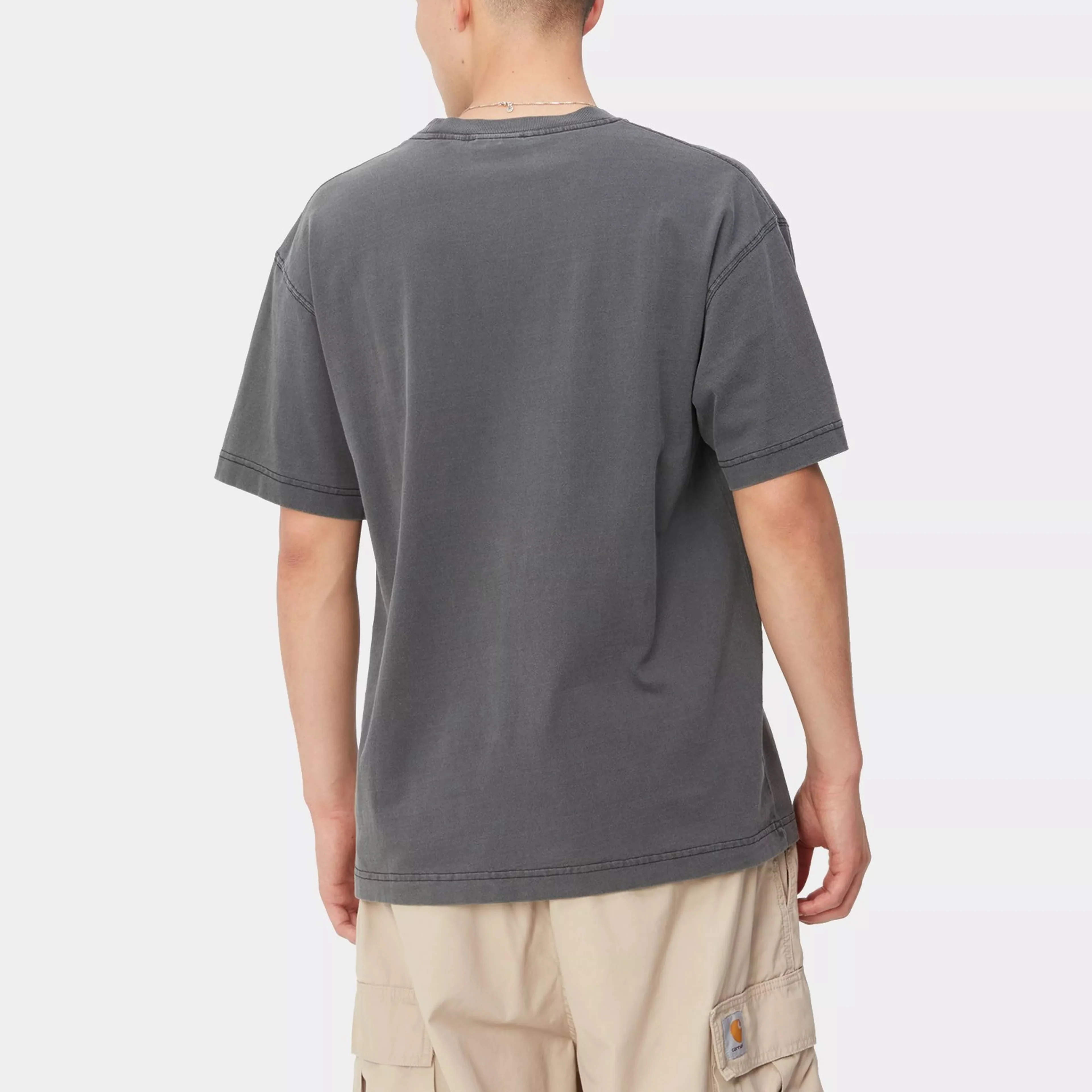 S/S Nelson T-Shirt Black garment dyed - Image 4