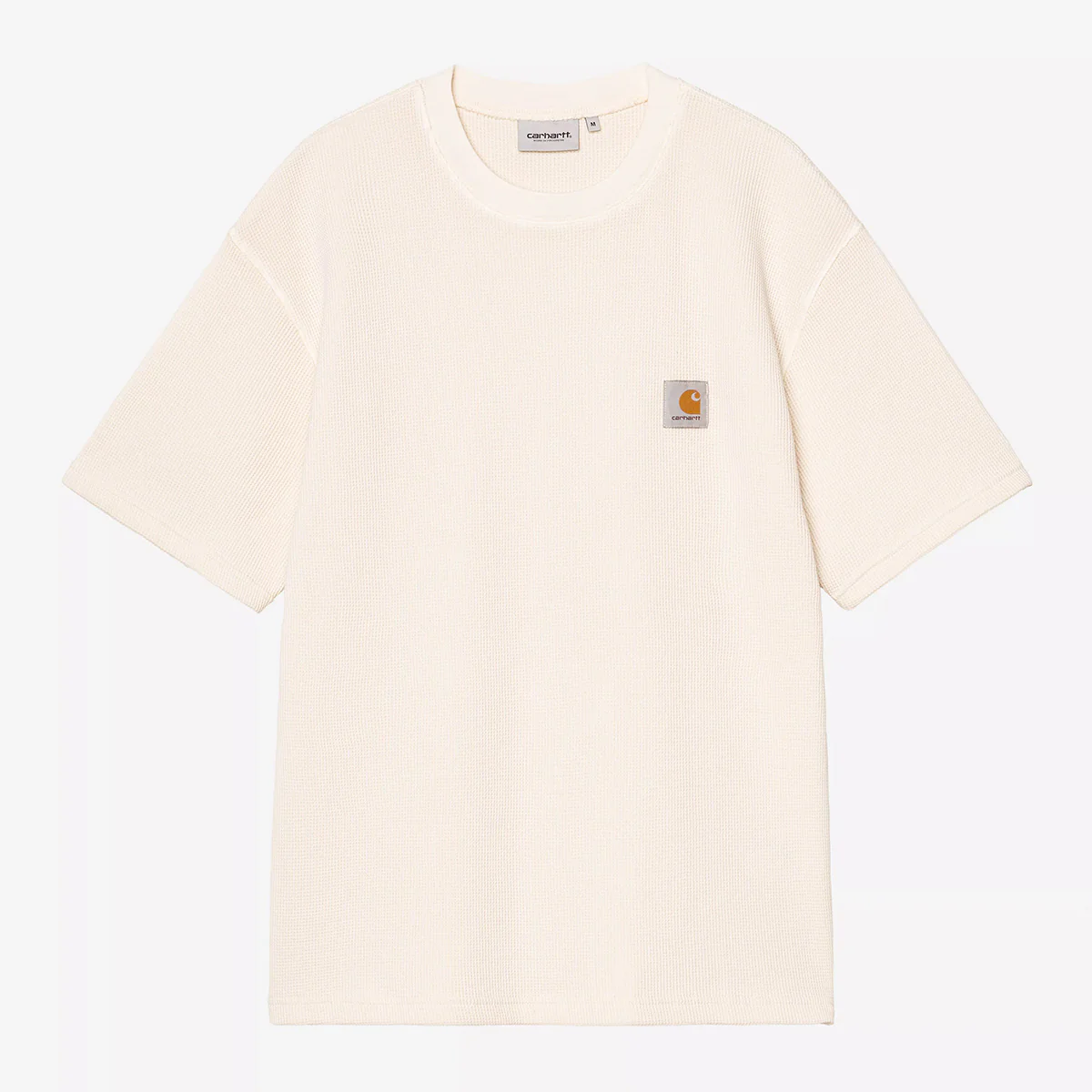 S/S Nelson Waffle T-Shirt Natural garment dyed