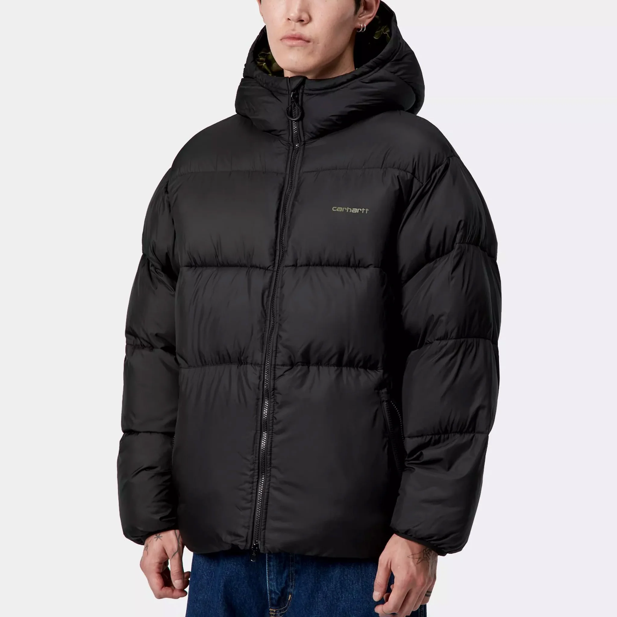 Toronto Jacket - Black / Camo Duck, Green - Image 4