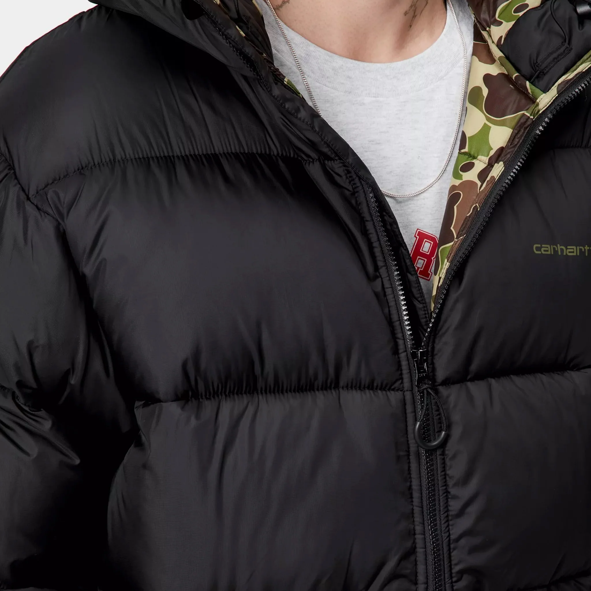 Toronto Jacket - Black / Camo Duck, Green - Image 6