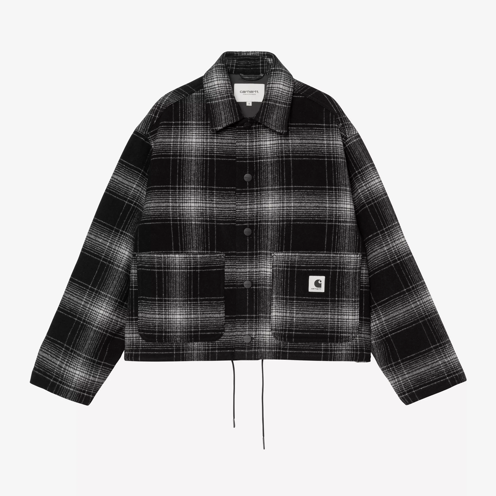 W' Brennan Shirt Jac - Check, Black / Wax