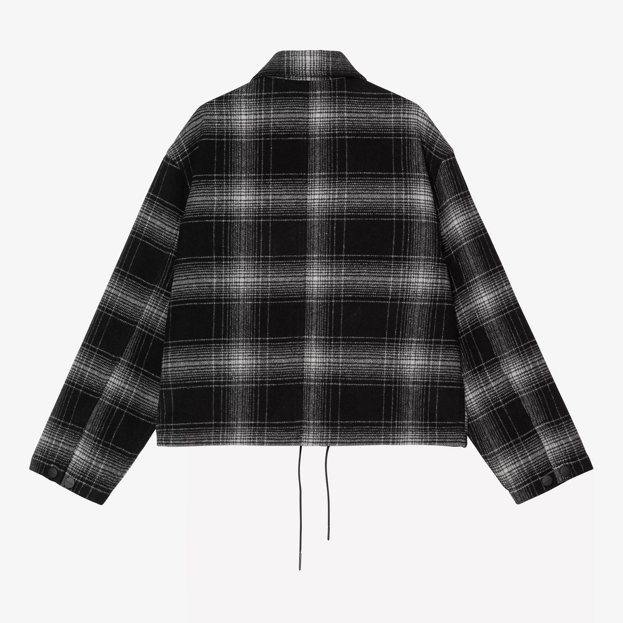 W' Brennan Shirt Jac - Check, Black / Wax - Image 2