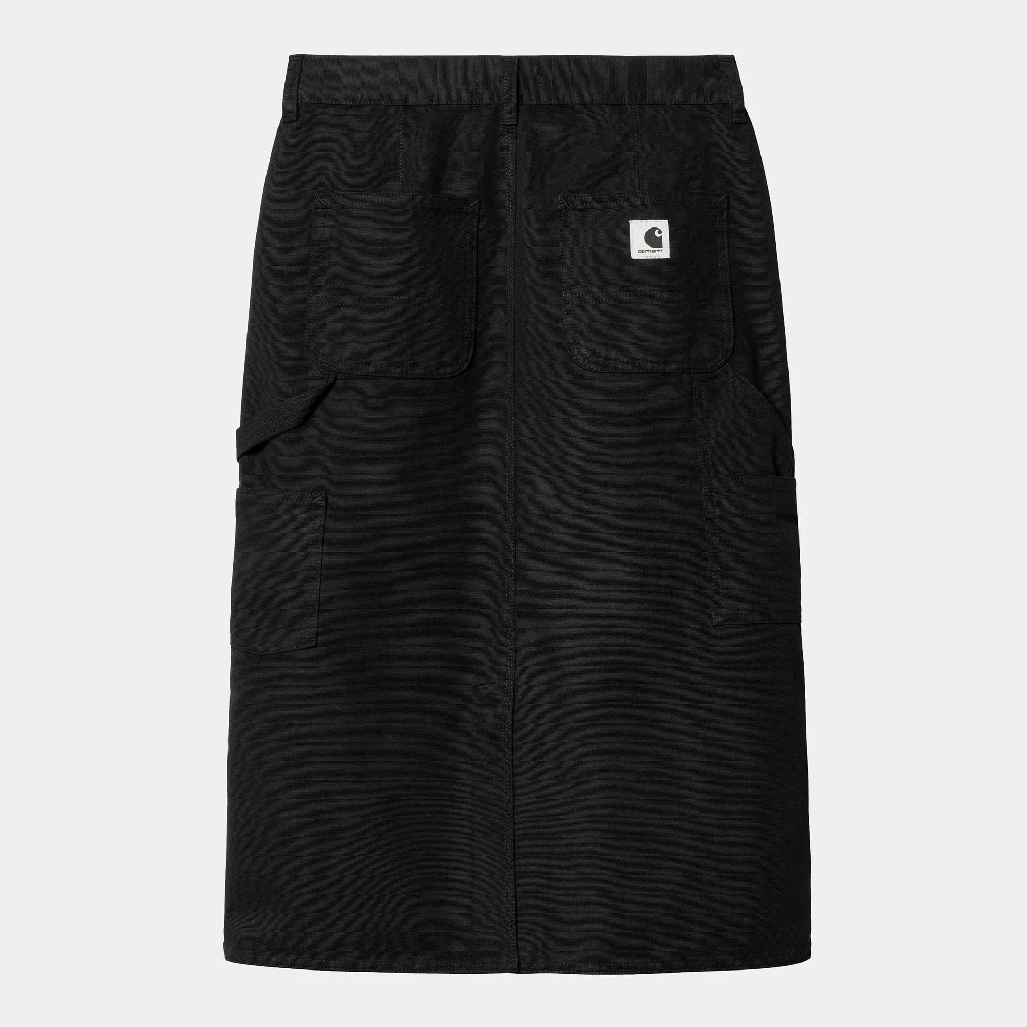 W' Double Knee Skirt - Black (Rinsed)