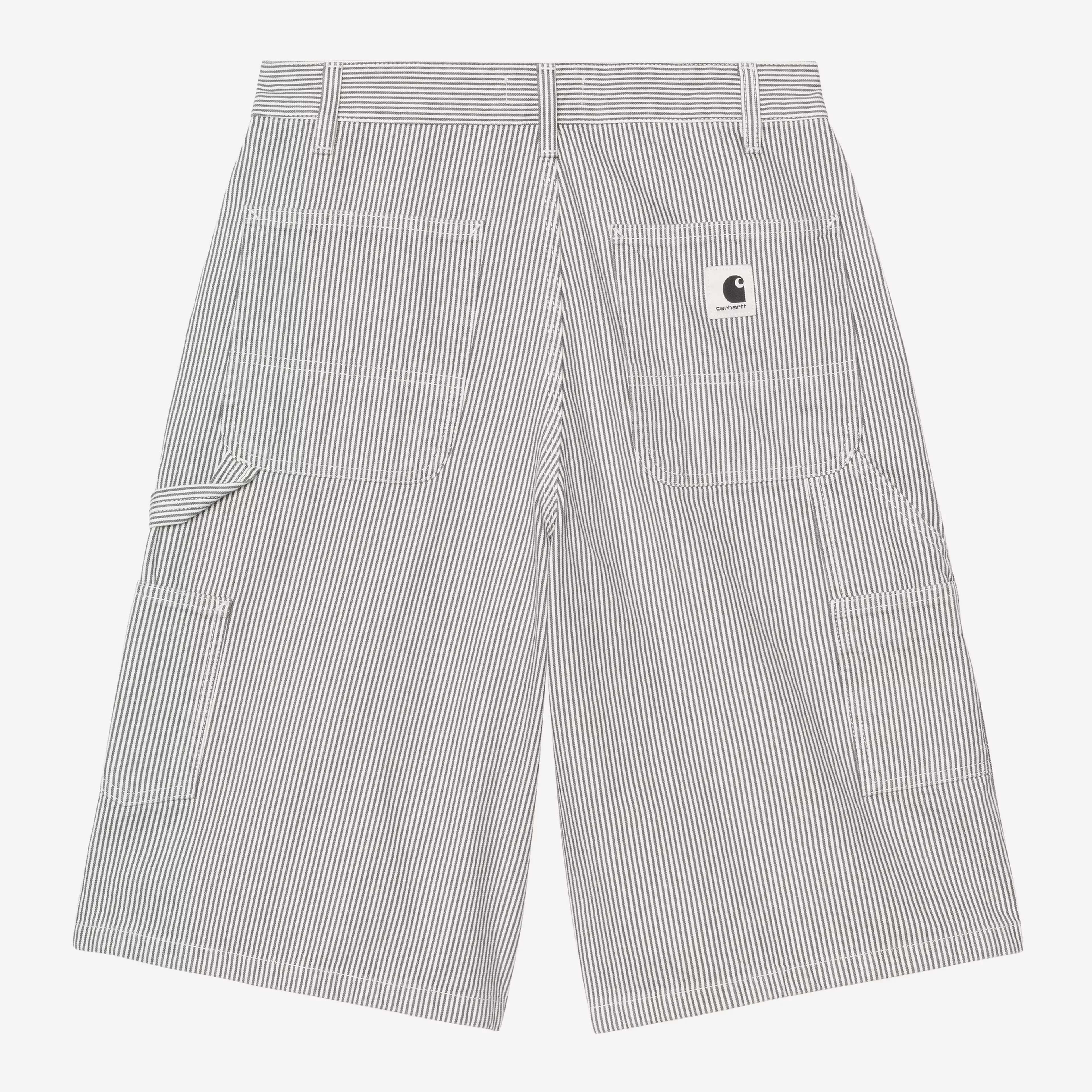 W' Mercer Single Knee Short - Mercer Stripe, Graphite/Stone washed