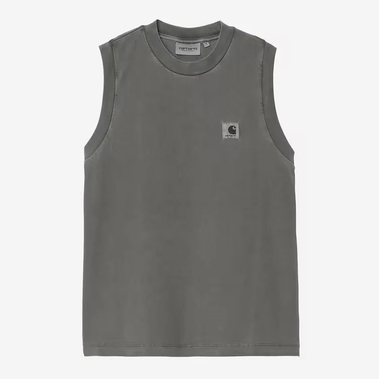 W' Nelson A-Shirt Black garment dyed