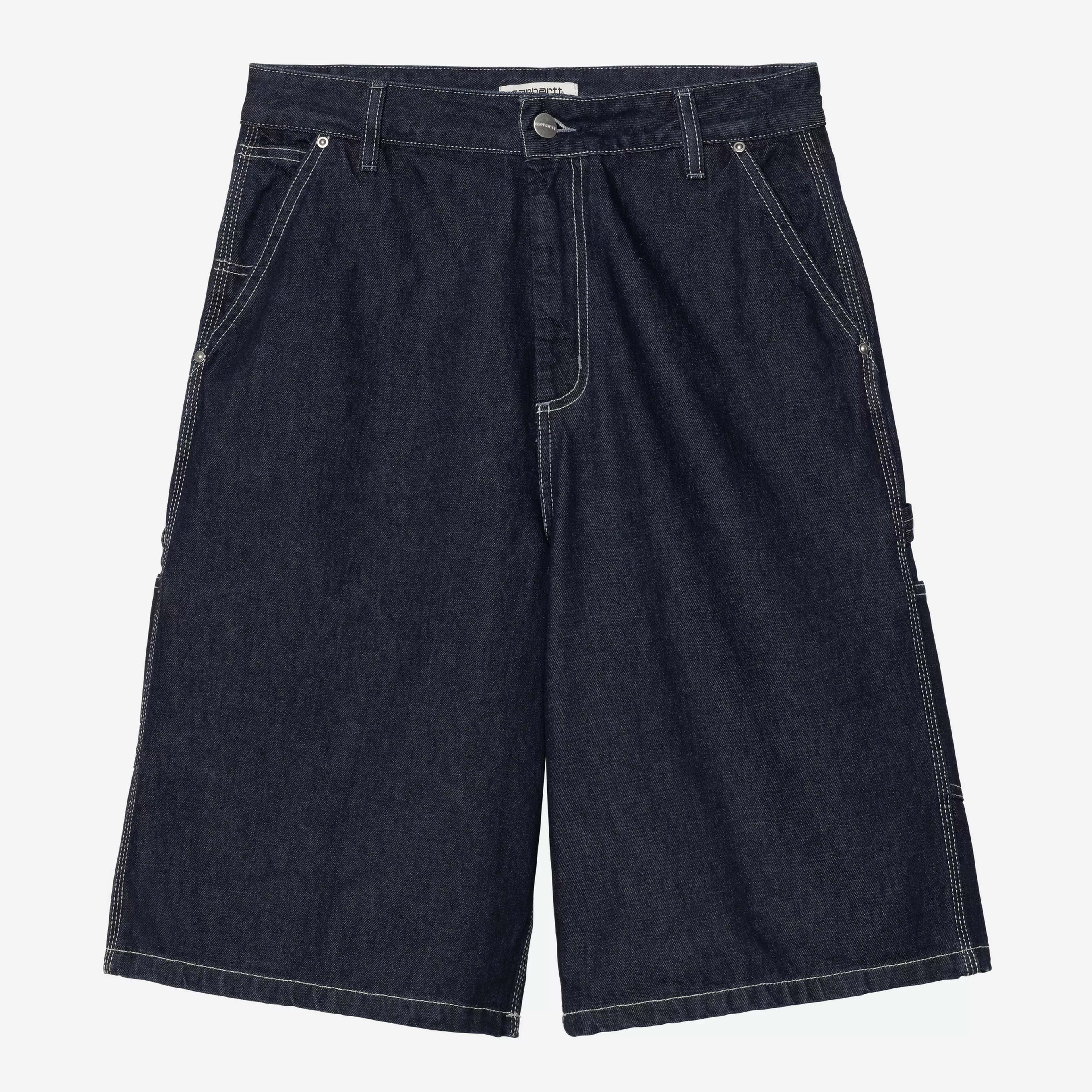 W' Nixon Single Knee Short - Blue (Rinsed) - Image 2