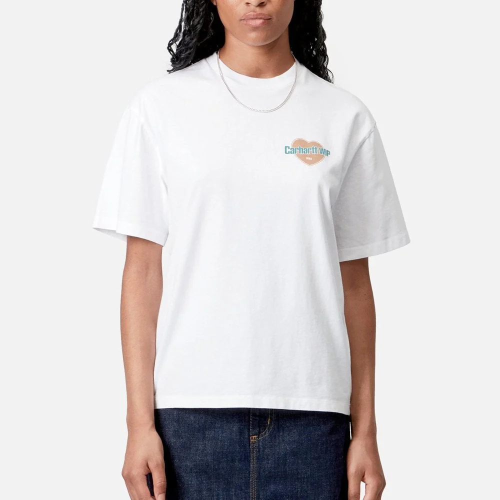 W' S/S Growth T-shirt - White (Stone Washed) - Image 3