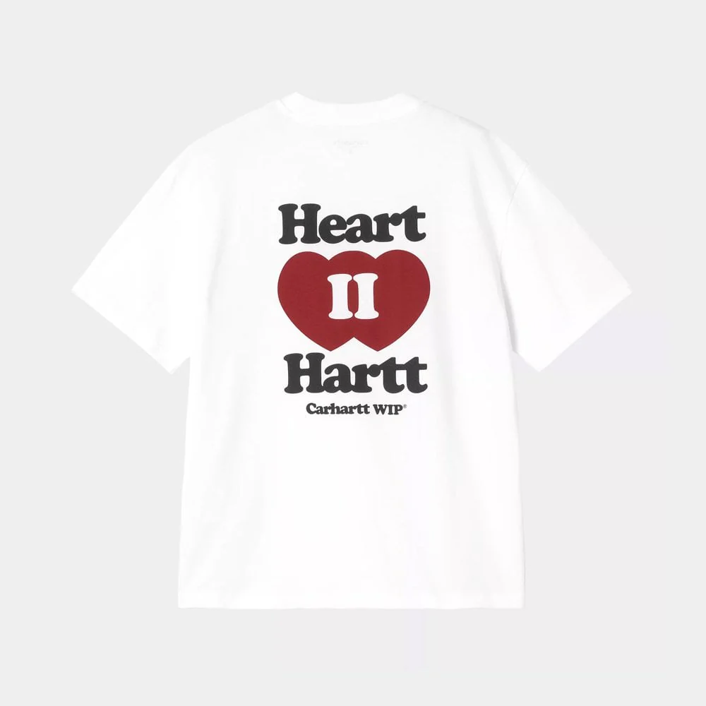 W' S/S Heart II Hartt T-shirt, White - Image 2