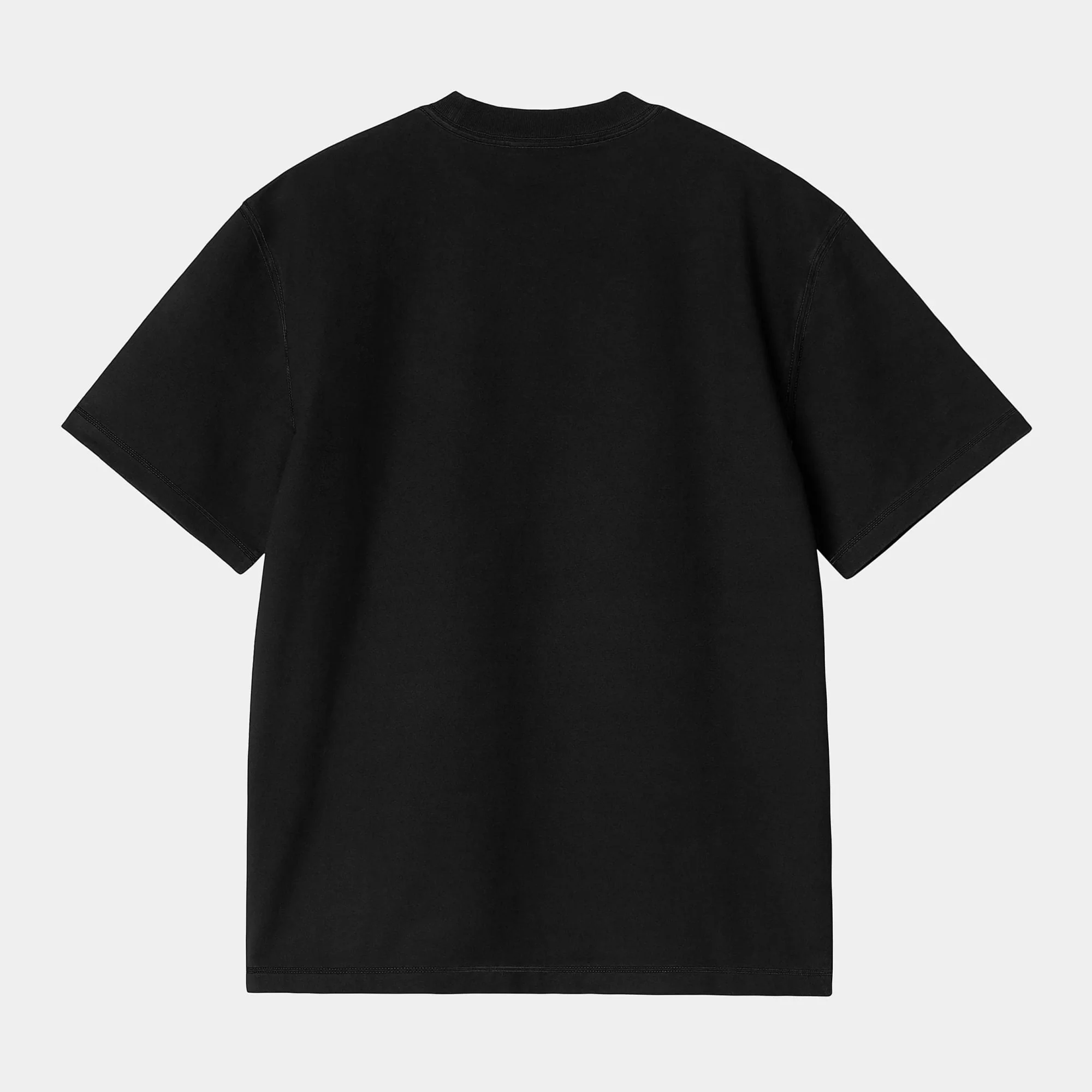 W' S/S Ingo T-shirt - Black (Garment Dyed) - Image 2