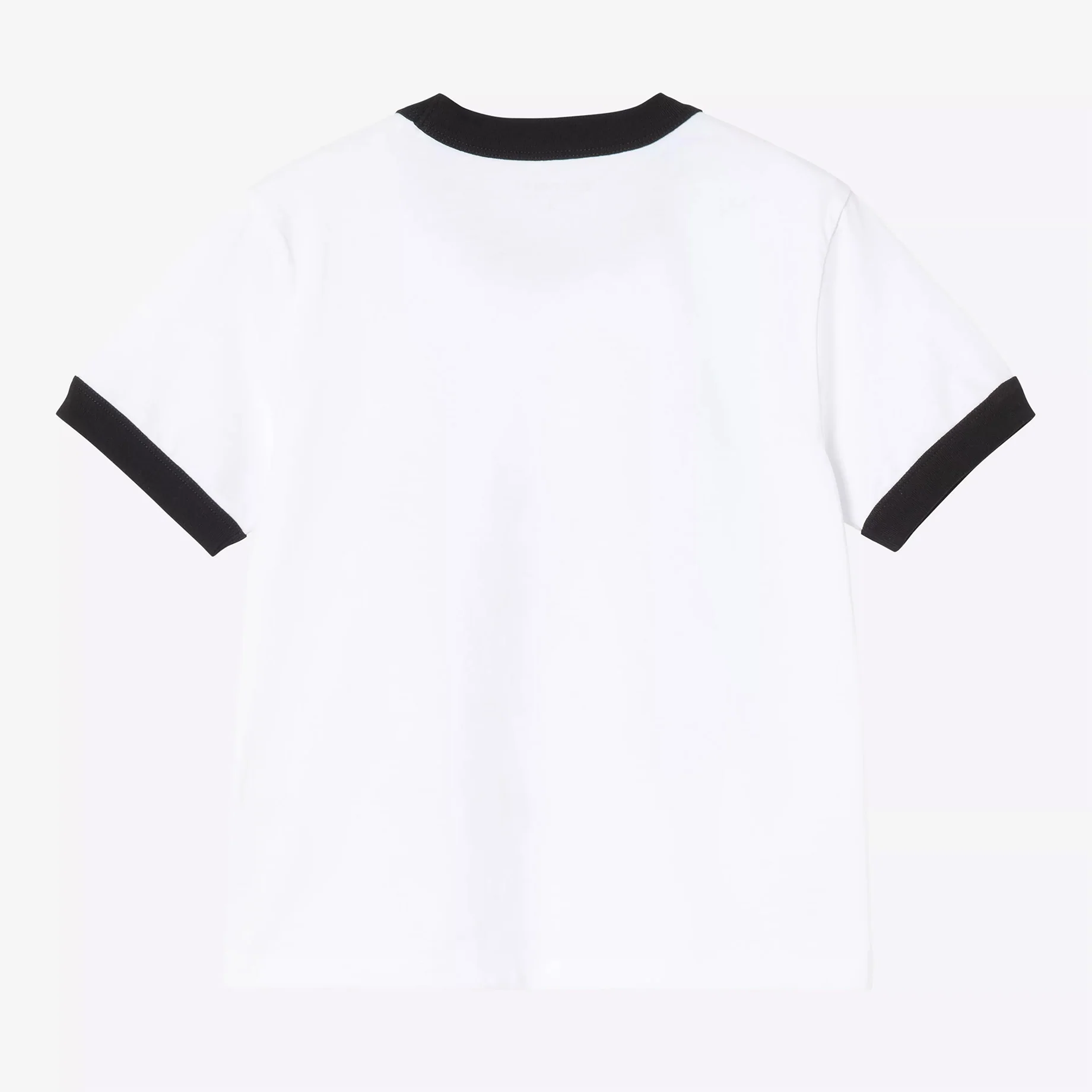 W' S/S IP Ringer T-Shirt - White / Black - Image 2