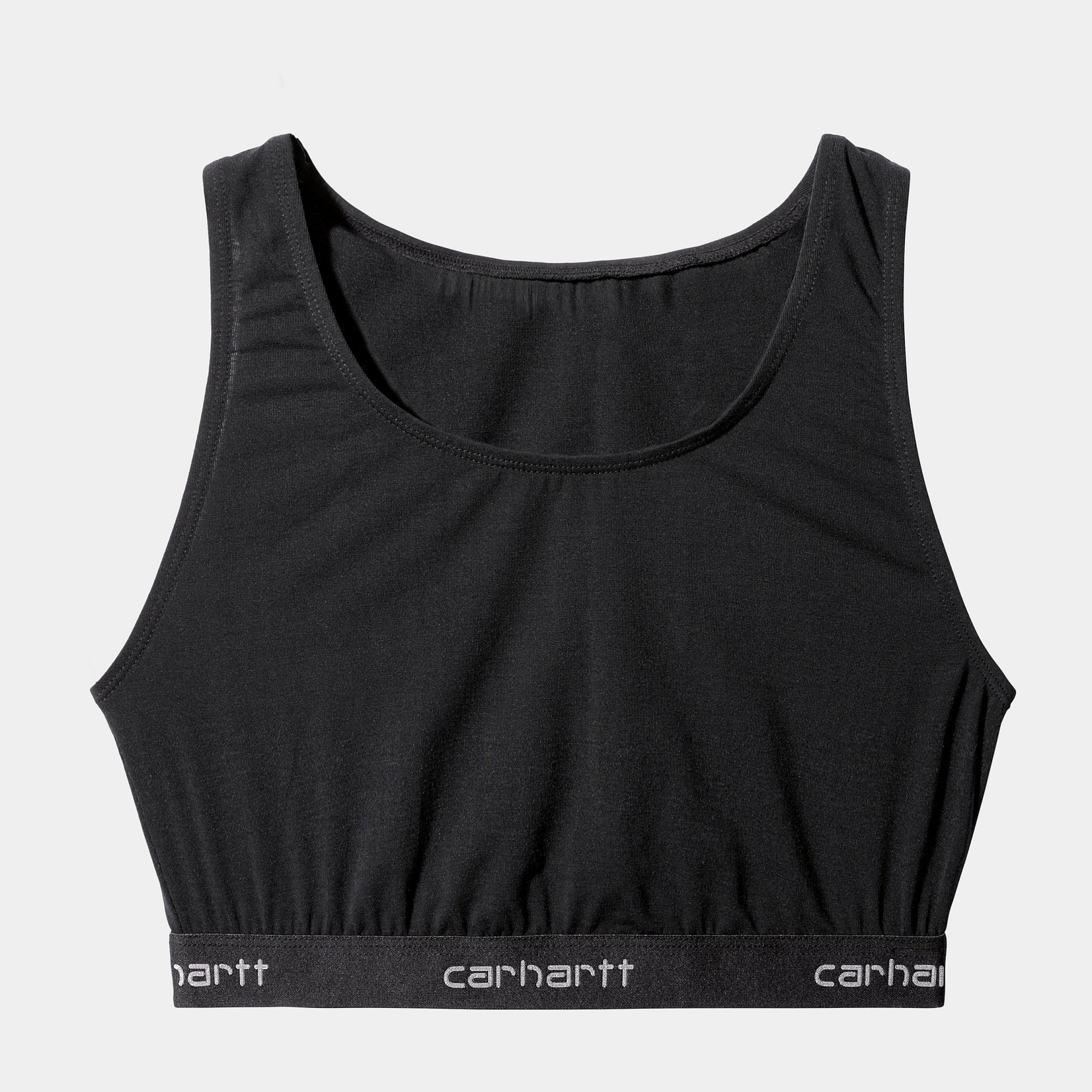 W' Script Racer Tank - Black
