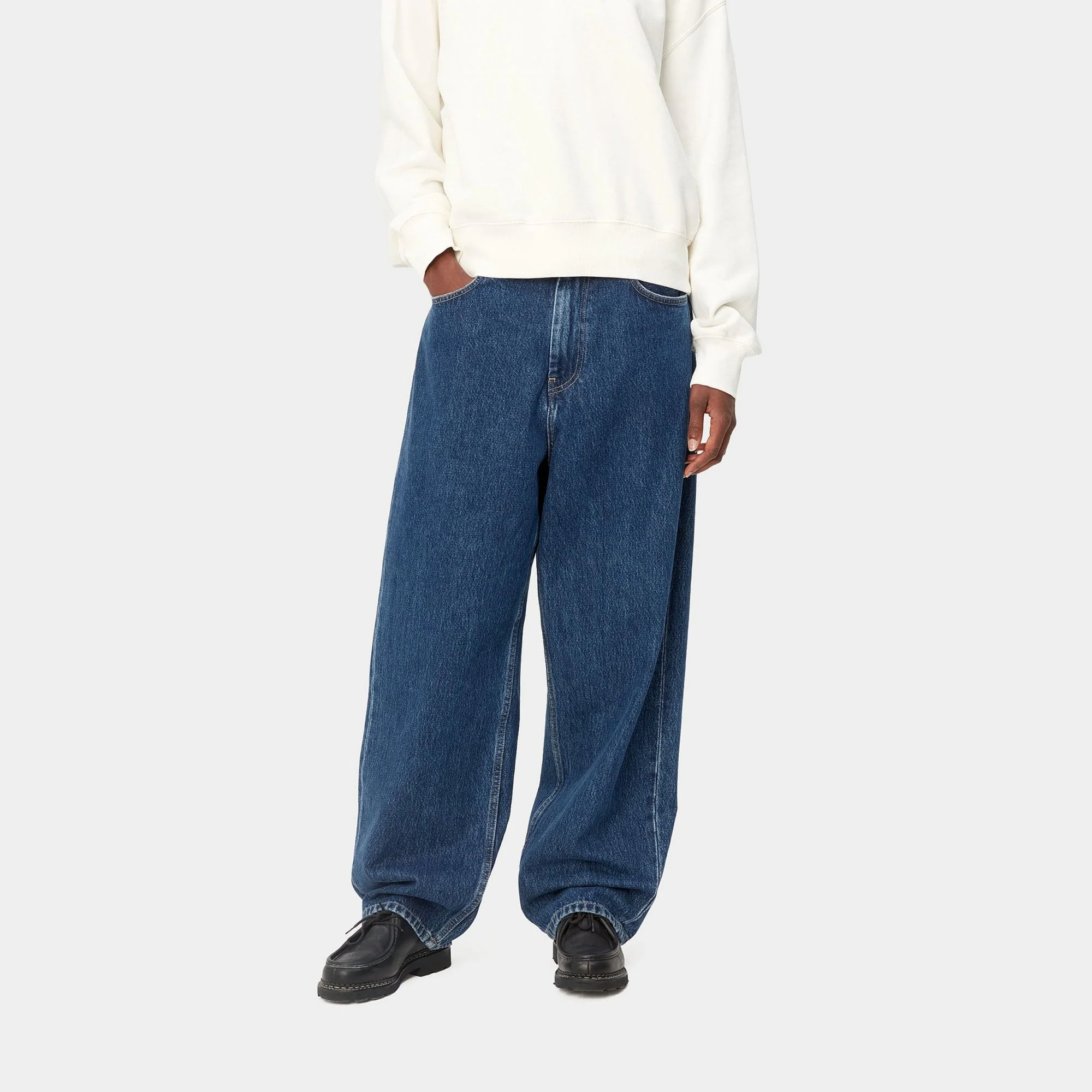 W' Brandon Pant 25 - Blue (Stone Washed) - Image 3