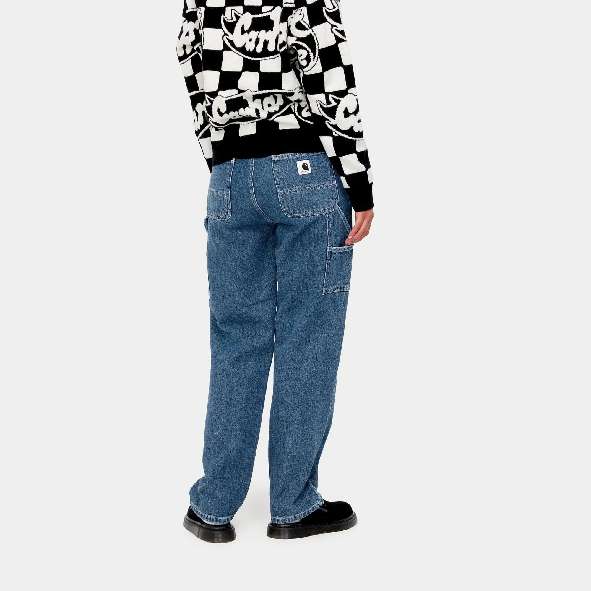 W' Pierce Pant Straight - Blue (Stone Washed) - Image 3