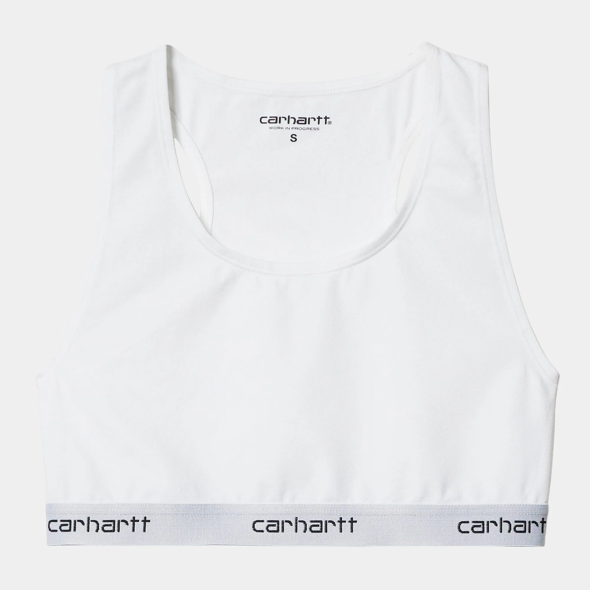 W' Script Racer Tank - White