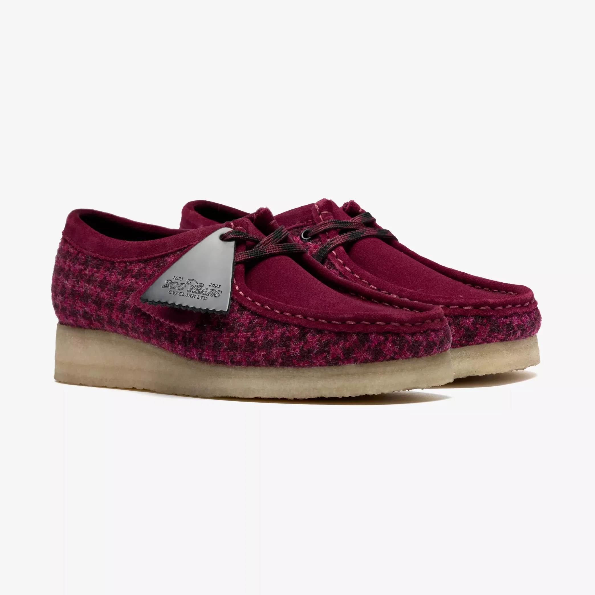 Women's Wallabee - Harris Tweed Pack - Purple Tweed Combination - Image 2