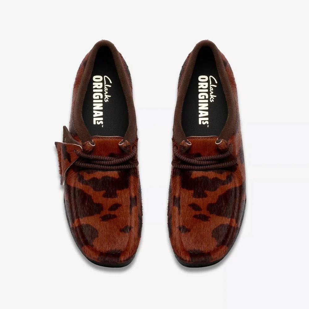 Women's Wallabee - Brown Cow Print - Image 6