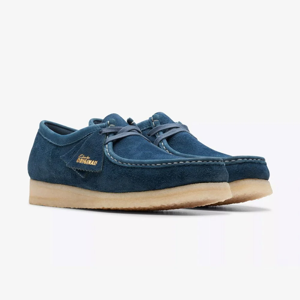 Wallabee - Navy / Teal Suede - Image 2
