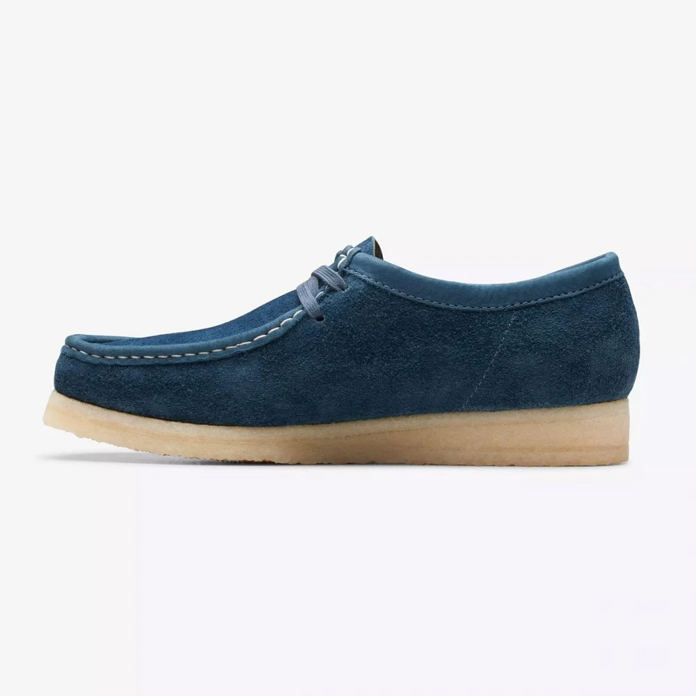 Wallabee - Navy / Teal Suede - Image 3