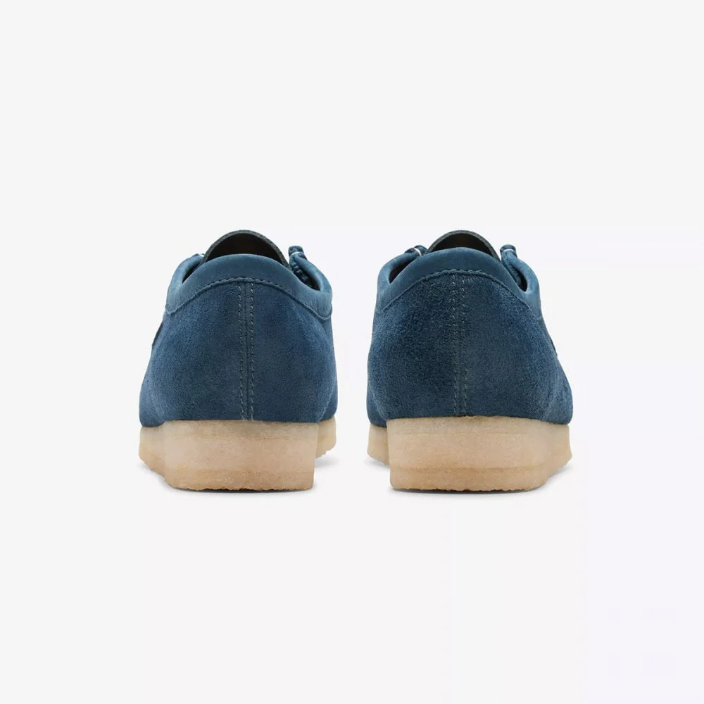 Wallabee - Navy / Teal Suede - Image 5