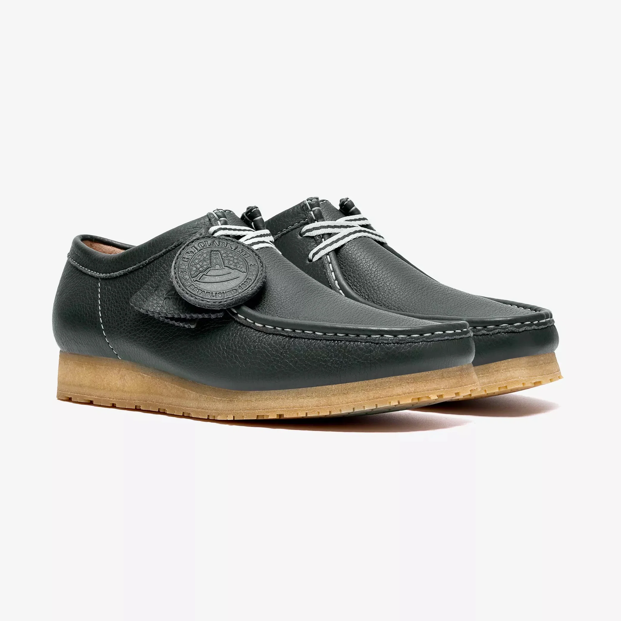 Wallabee RB - Dark Green Leather - Image 2