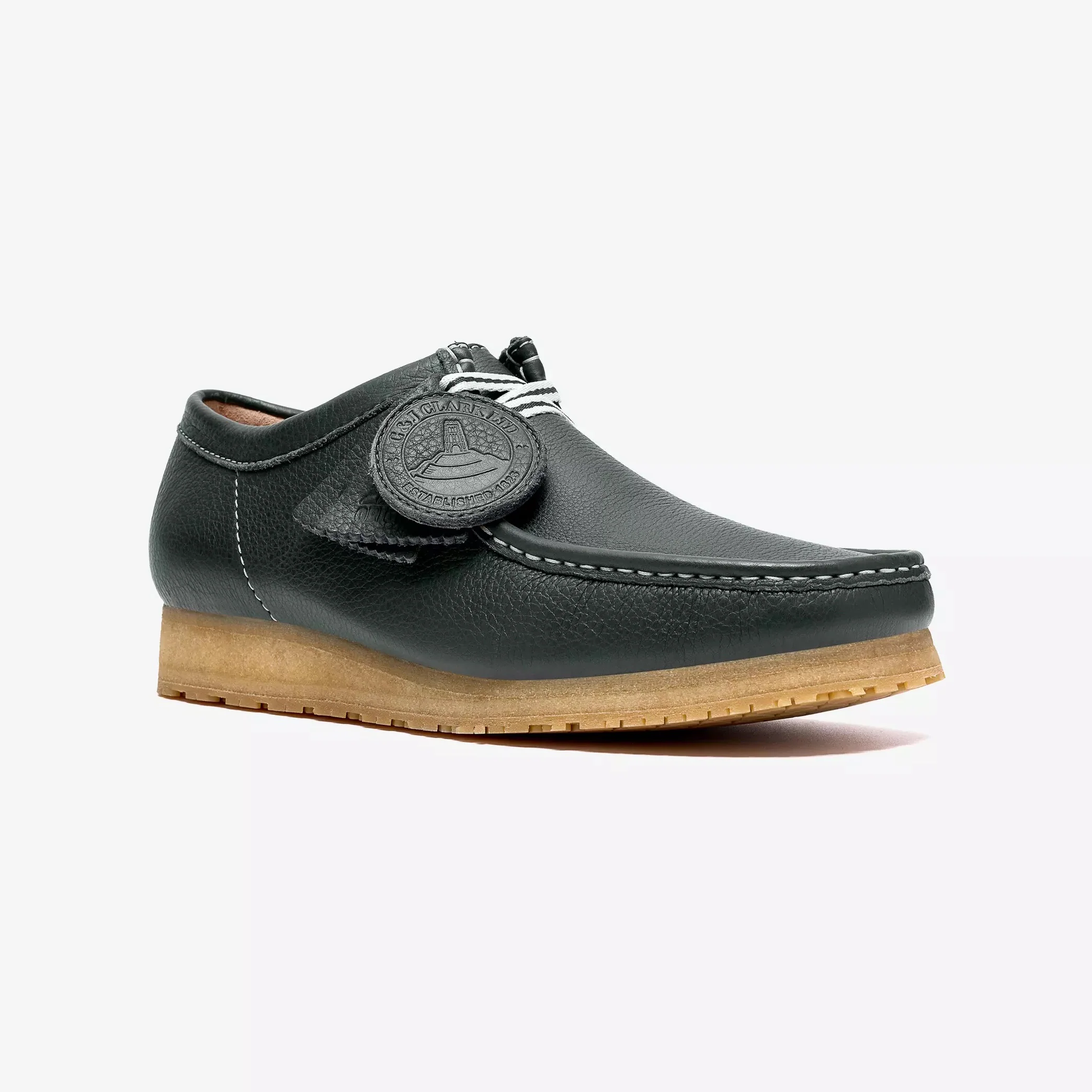 Wallabee RB - Dark Green Leather - Image 7