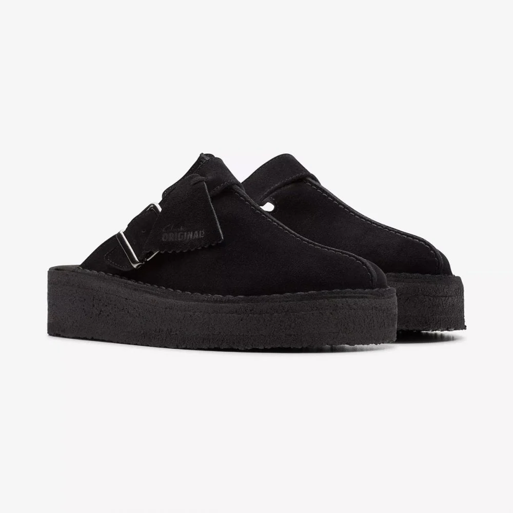 Women's Trek Wedge Mule - Black Suede - Image 2