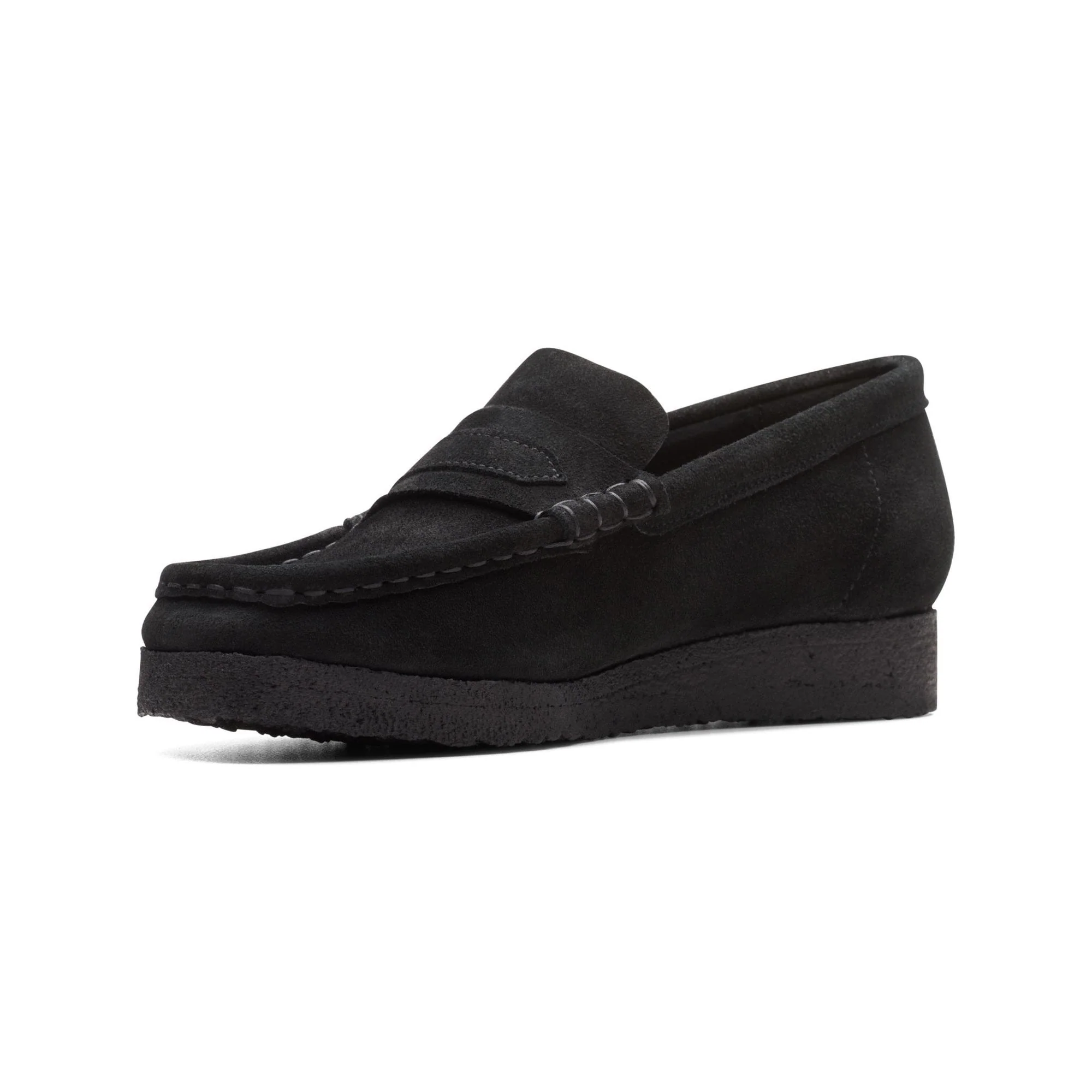 Women's Wallabee Loafer Black Suede - Image 4