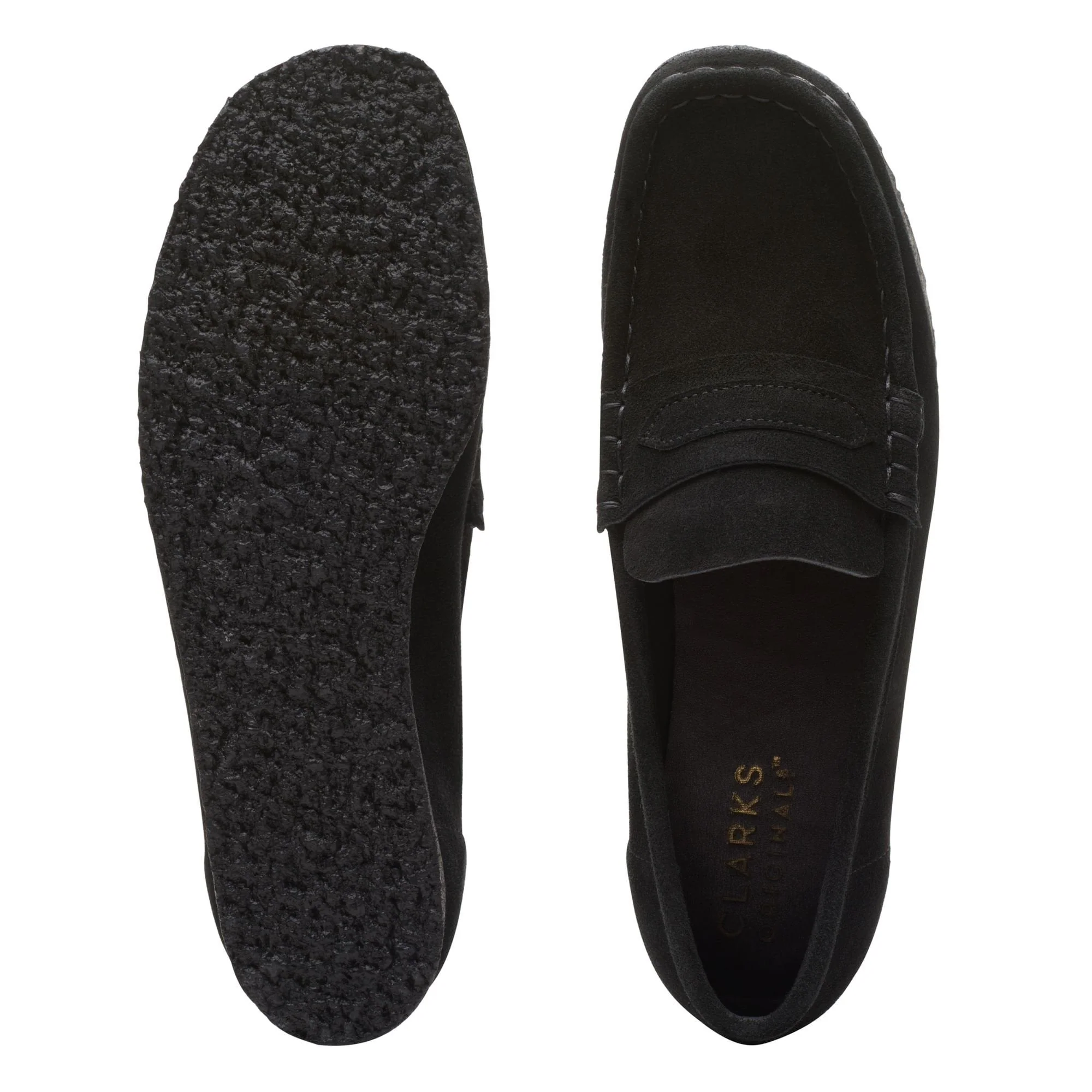 Women's Wallabee Loafer Black Suede - Image 7
