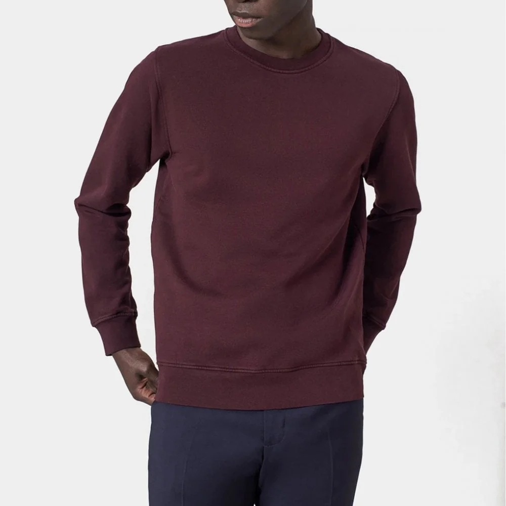 Classic Organic Crew - Oxblood Red - Image 2