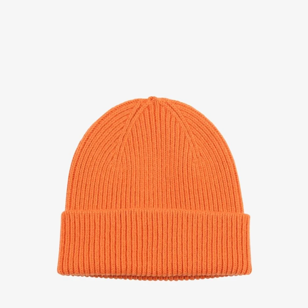 Merino Wool Beanie - Burnt Orange