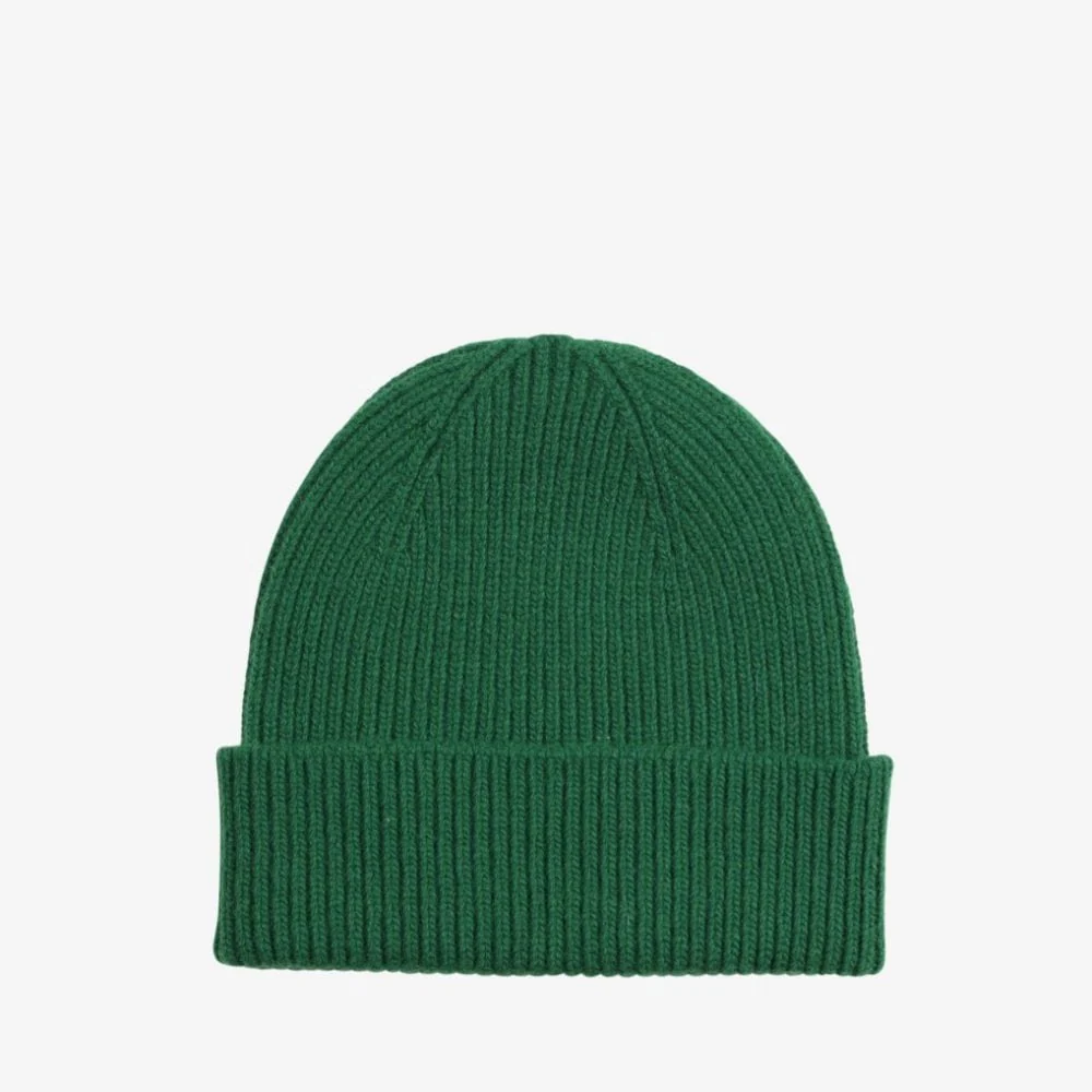 Merino Wool Beanie - Kelly Green