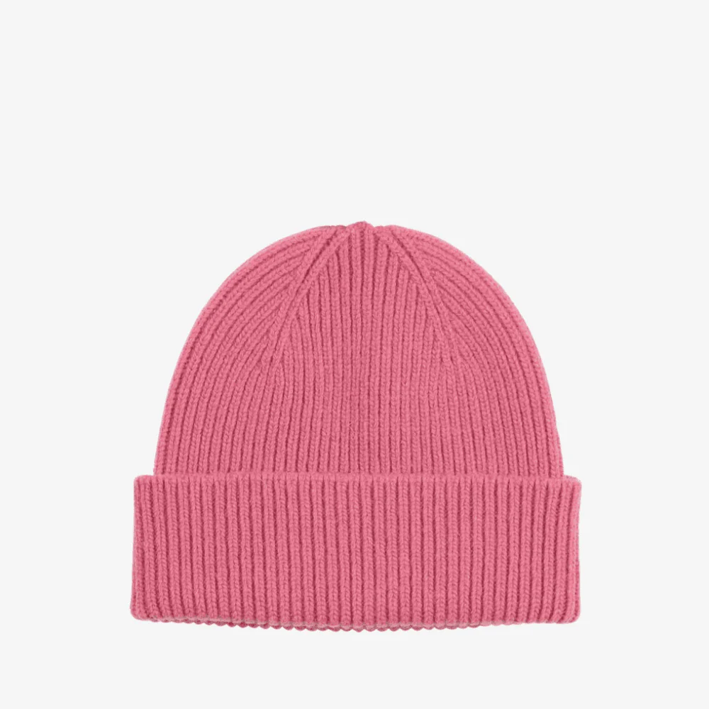 Merino Wool Beanie - Rasberry Pink