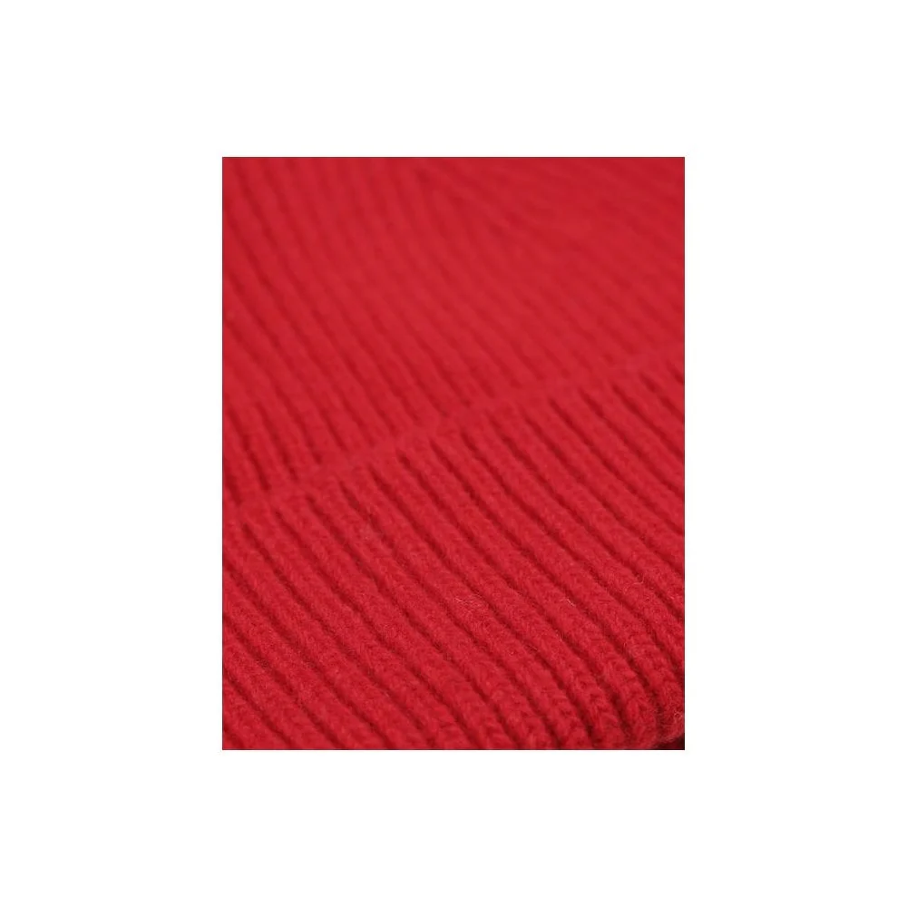 Merino Wool Beanie - Scarlet Red - Image 2