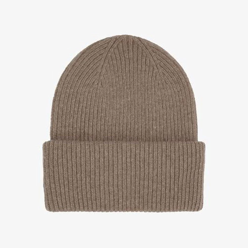 Merino Wool Beanie - Warm Taupe