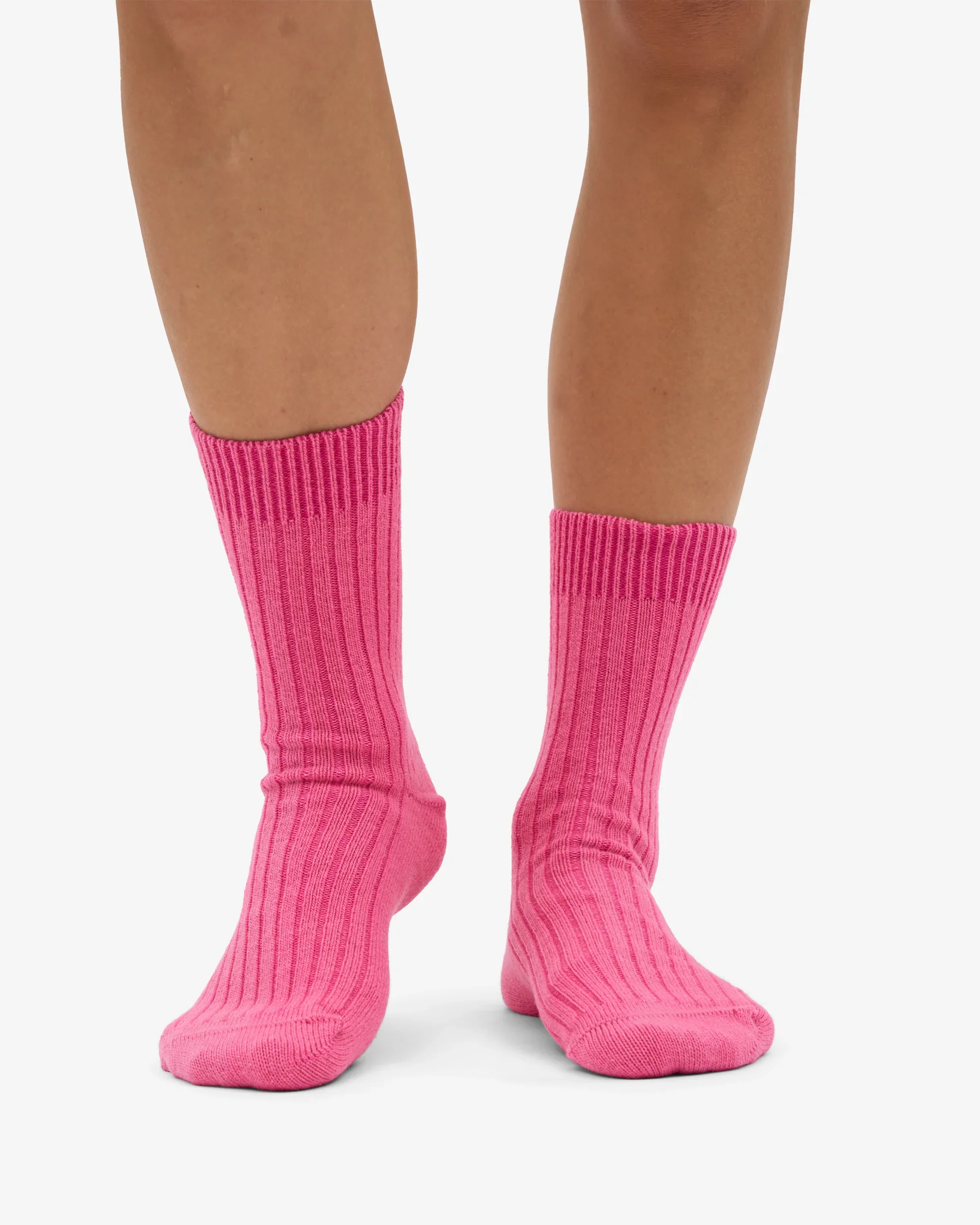Merino Wool Blend Socks - Bubblegum Pink - Image 2
