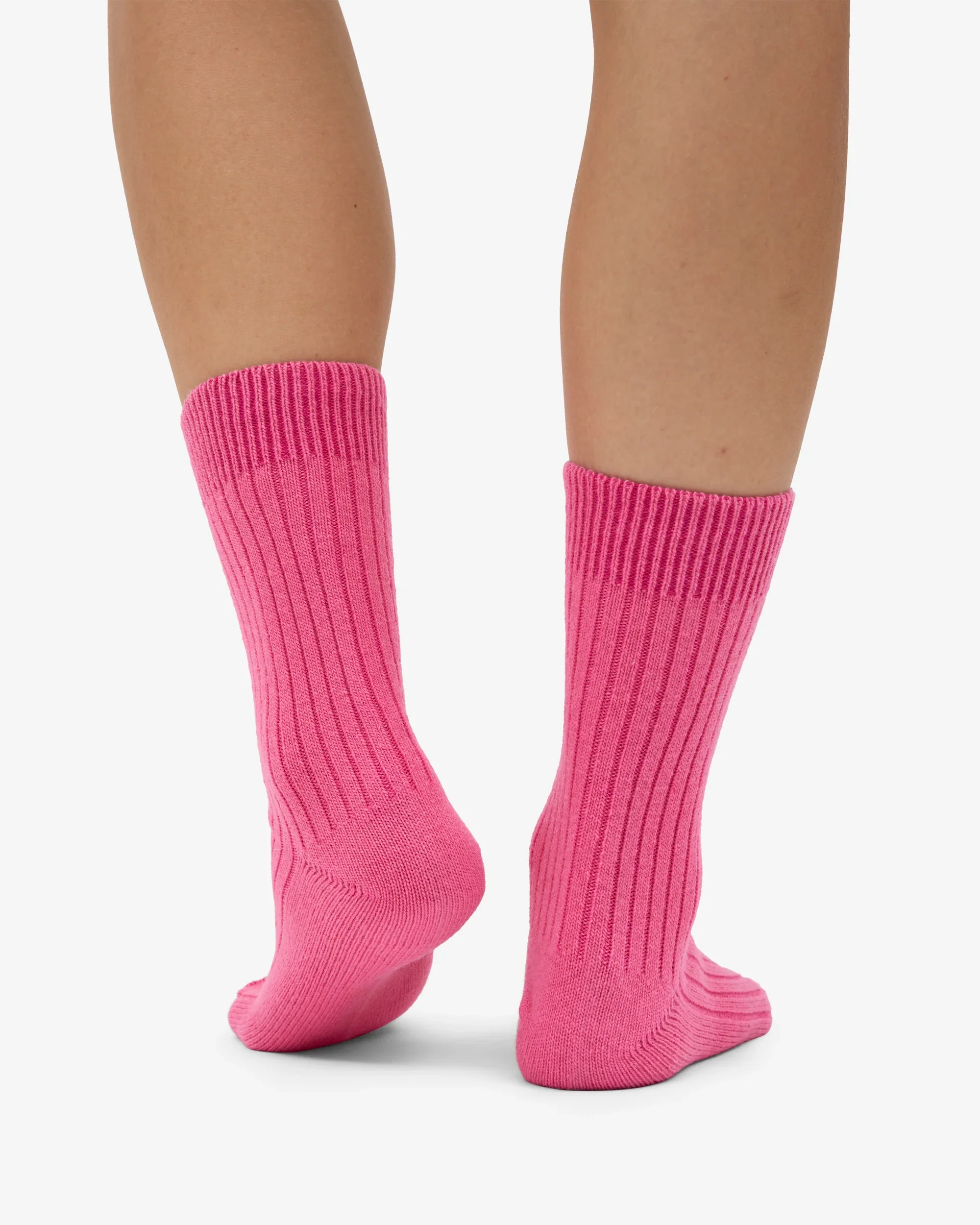 Merino Wool Blend Socks - Bubblegum Pink - Image 3