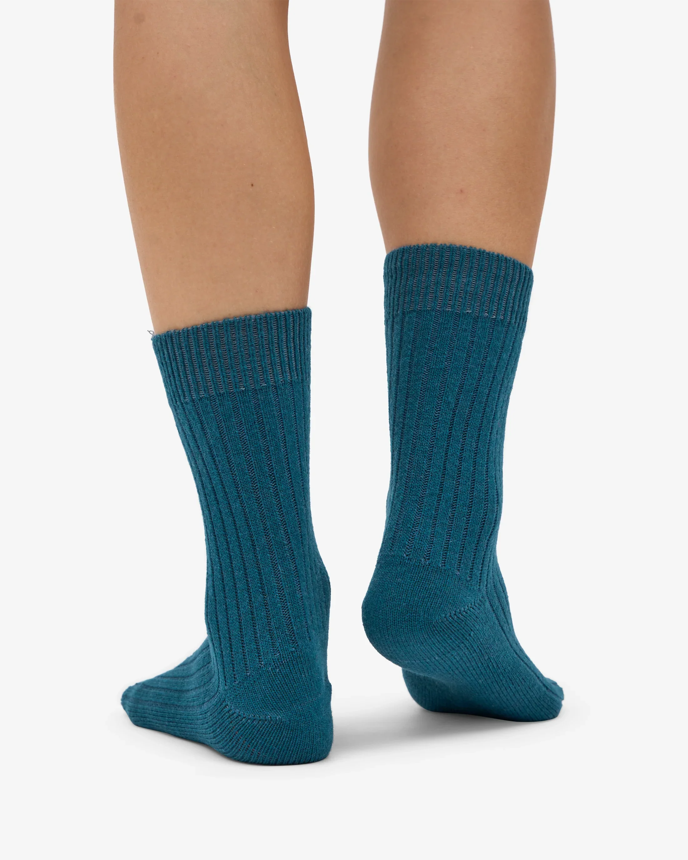 Merino Wool Blend Socks - Ocean Green - Image 3