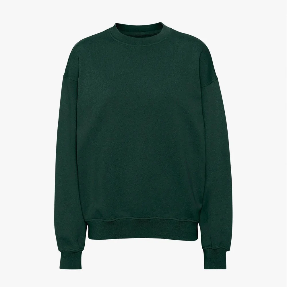 Organic Oversized Crew - Hunter Green